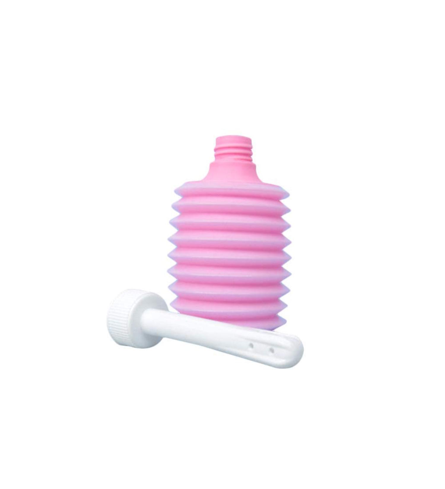 LS-Enema Bulb Syringe 200ml - Enema Cleanser & Vaginal Douche for Personal Health | Gynecological Scrubber - Pink - Buy Online on GoSupps.com