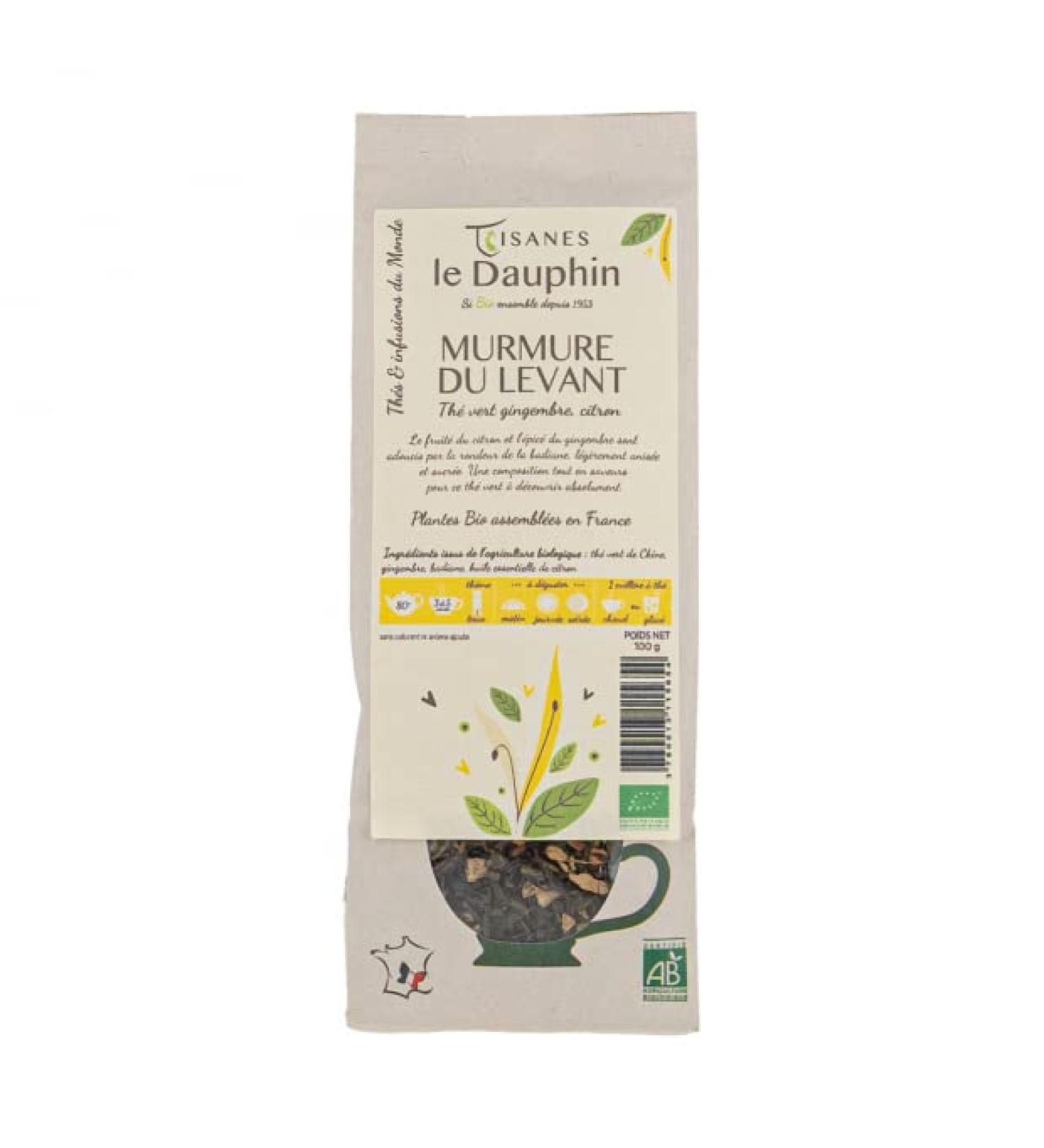 Th Vert BIO Un des Sens - Gingembre Badiane et Citron - Maison Le Dauphin en Dr me Proven ale
