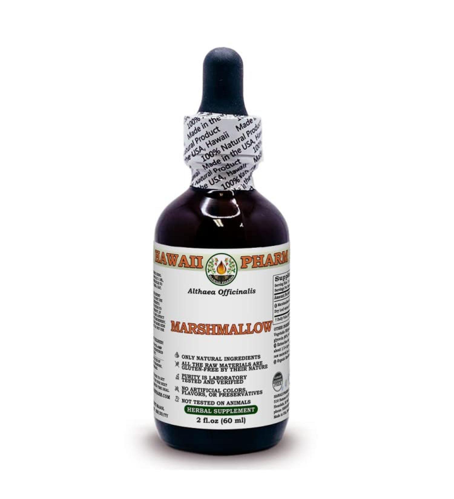 Buy Alcohol-Free Marshmallow Root Liquid Extract Glycerite 60 ml - Althaea Officinalis - International Shipping - Buy Online on GoSupps.com