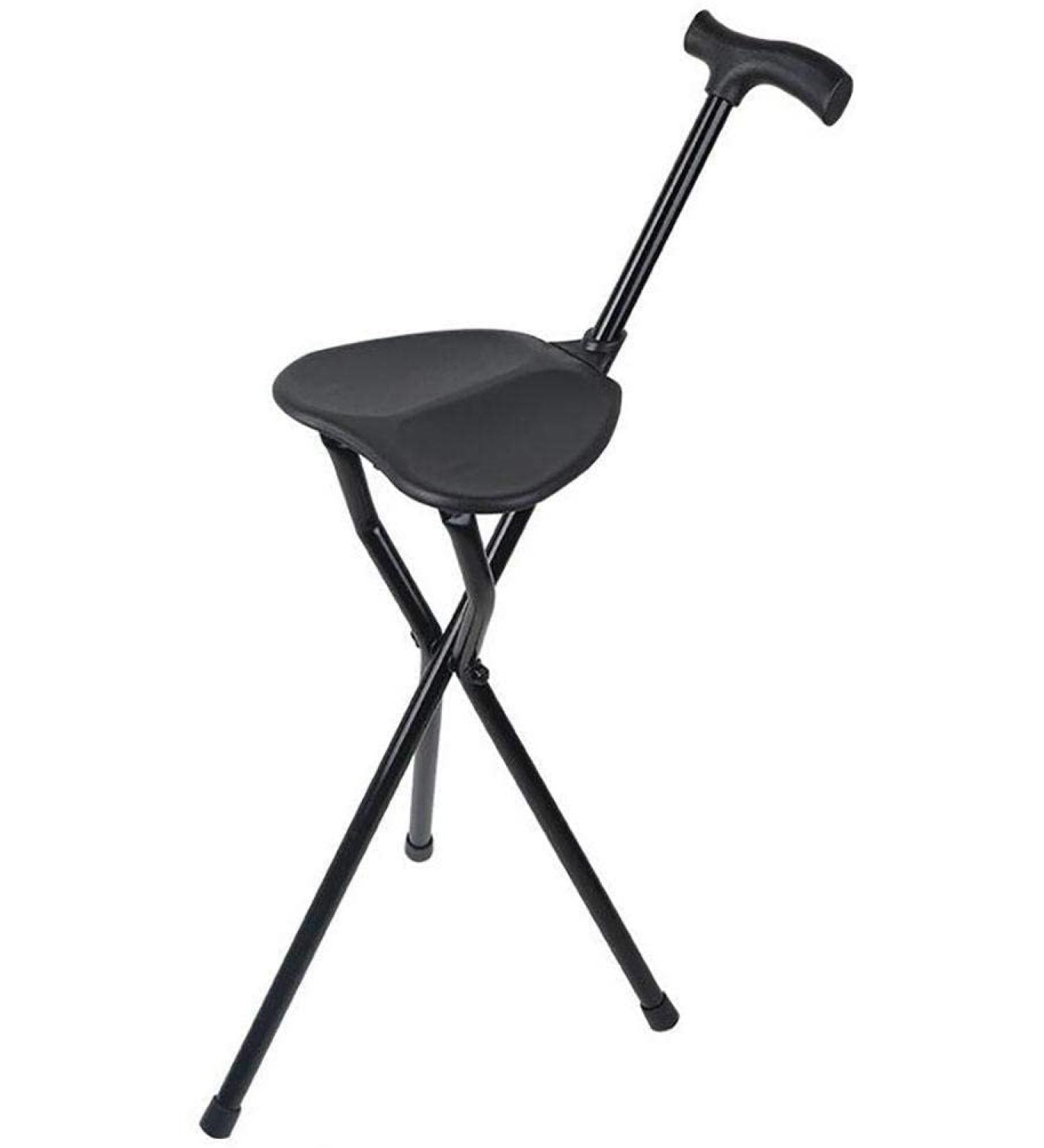 Walking Stick with Seat Upright Walker Crutch Walking Cane with Seat - Folding 2-in-1 Folding Walking Stick Seat for Men and Women for Elderly Gift Selfless dedication - Buy Online on GoSupps.com