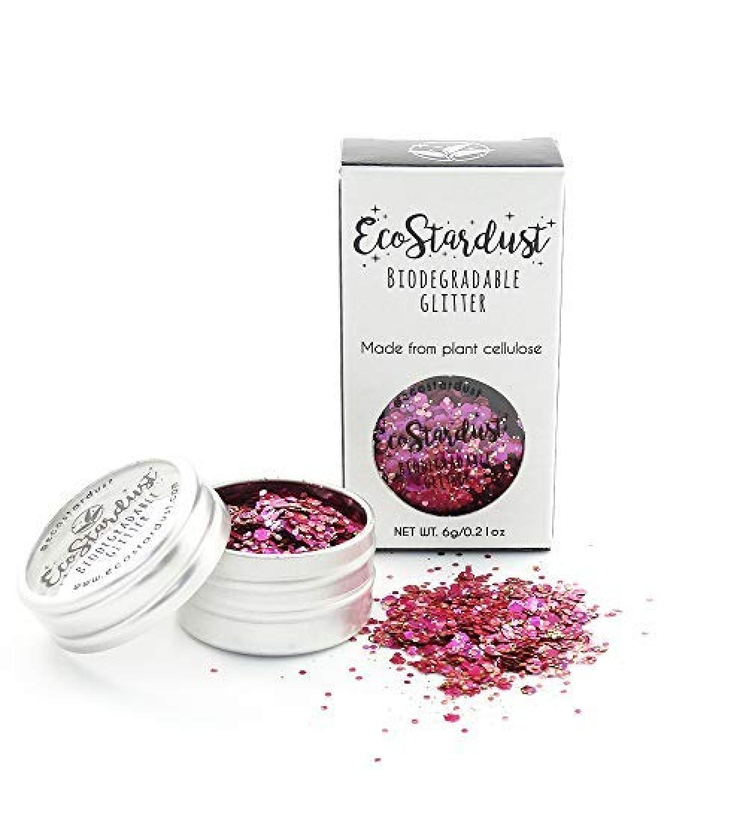 EcoStardust Flamingo Biodegradable Glitter - Eco-Friendly Festival & Cosmetic Glitter for Face & Body Hair - Buy Online on GoSupps.com