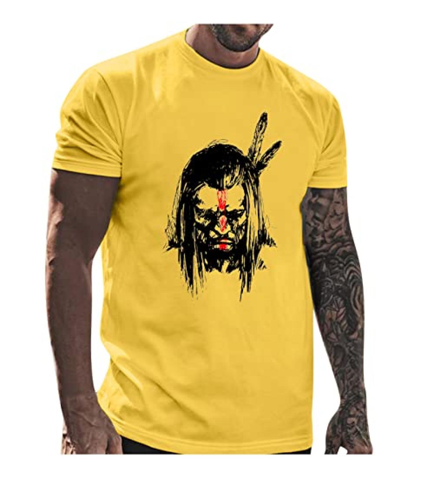 HDDK Men's Summer T-shirt - Street Native Graphic Print Tee - Rainbow - Medium - Buy Online on GoSupps.com