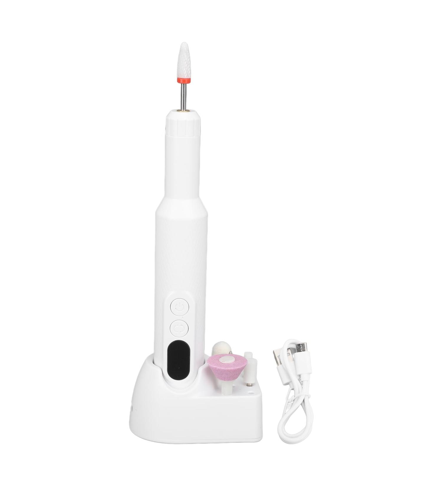 Electric Nail Files Professional Nail Drill with 3 Speeds and 5 Drill Bits USB Rechargeable Electric Nail Drill for Beginner DIY Nail Art Manicure & Pedicure Tools & Accessories - Buy Online on GoSupps.com