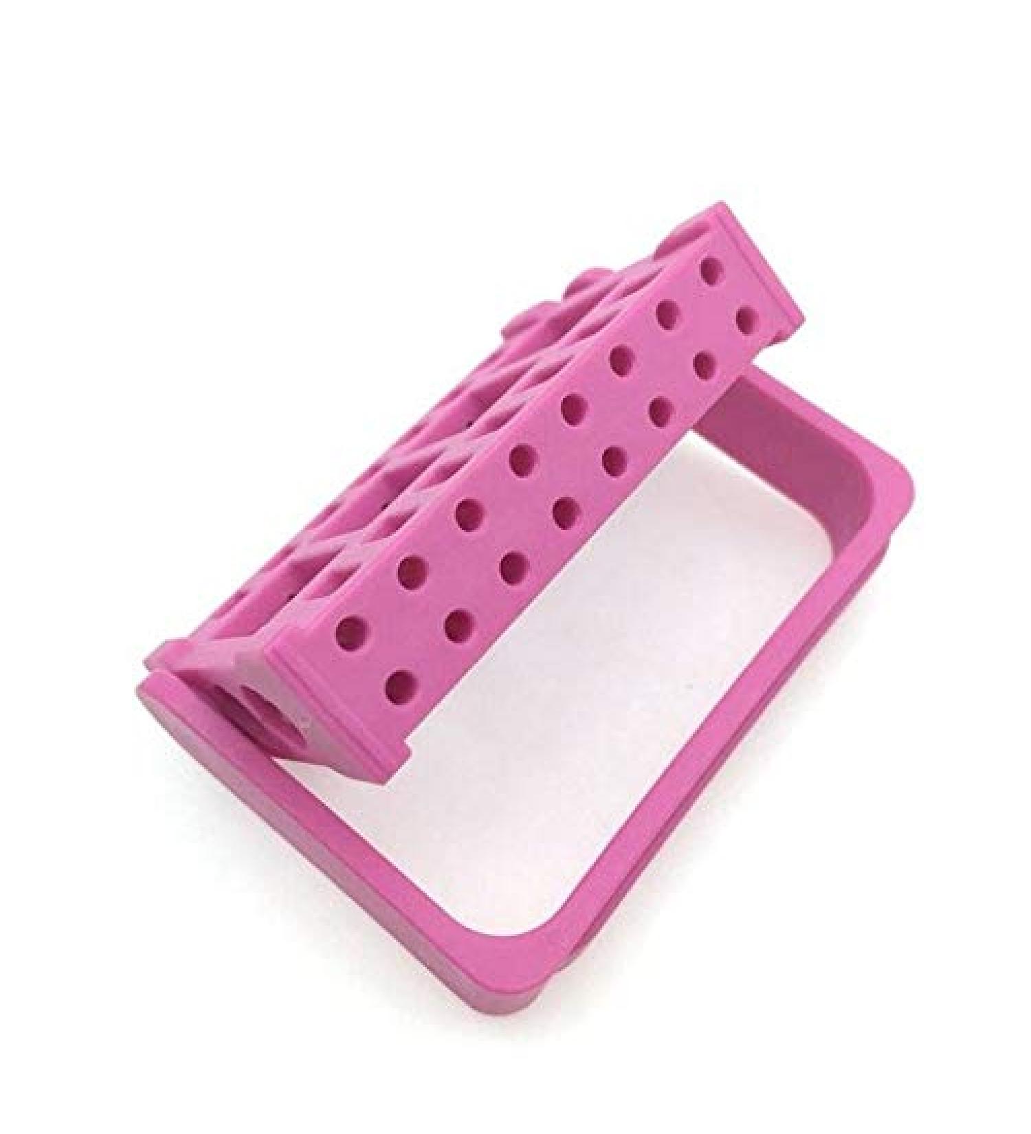 1pc Professional 16 Holes Nail Drill Bits Holder Display for Electric Bur Exhibition Displayer Manicure Nail Art Tools - (Color: RH) - Buy Online on GoSupps.com