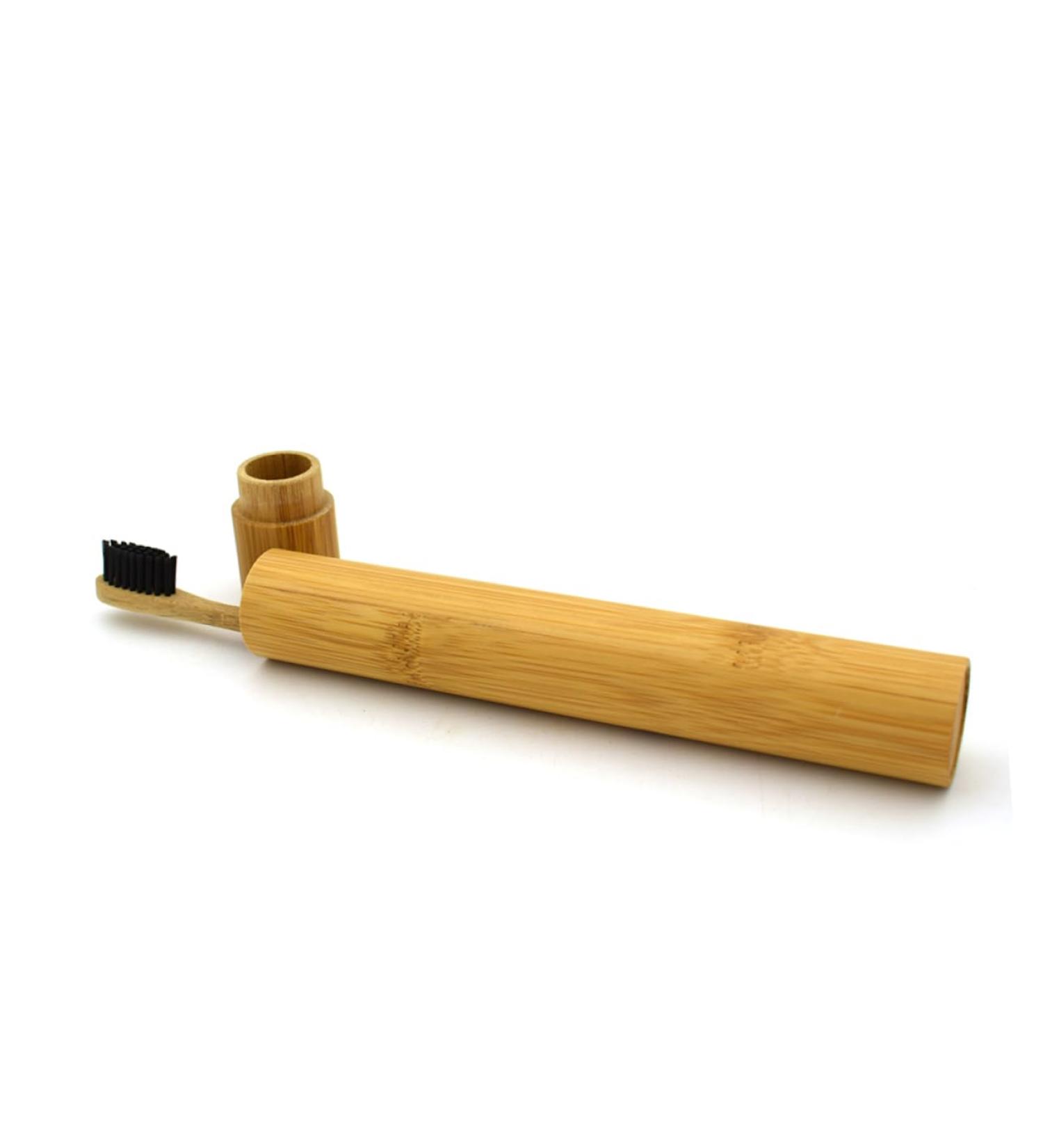 STOBAZA Bamboo Toothbrush Eco-Friendly Wooden Toothbrush with Soft Bristles | Pack of 1 | Sustainable Oral Care - Buy Online on GoSupps.com
