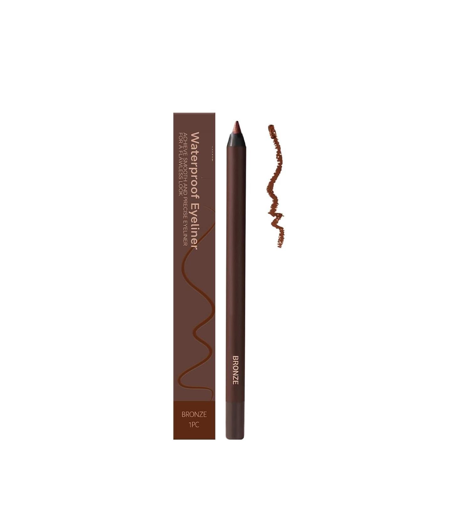 Hiccup Persona Eyeliner Waterproof 24 Hours Waterproof Duo Sharpenable Eye Pencil 2in1 Eyeliner and Eyebrow Pencil No Smudging Fading Smooth and Easy to Color Bronze - Buy Online on GoSupps.com