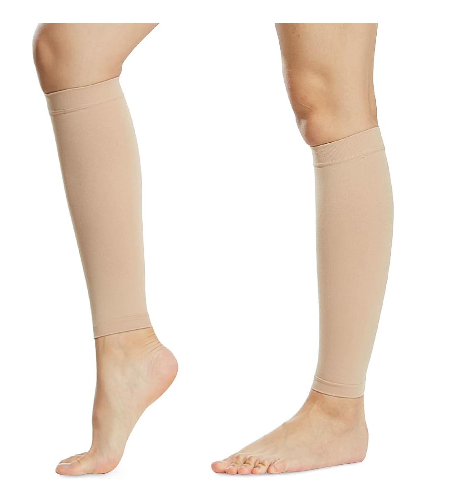 Beister Medical Compression Stockings for Men & Women - 20-30 mmHg Varicose Veins & Thrombosis Protection - Beige - Buy Online on GoSupps.com