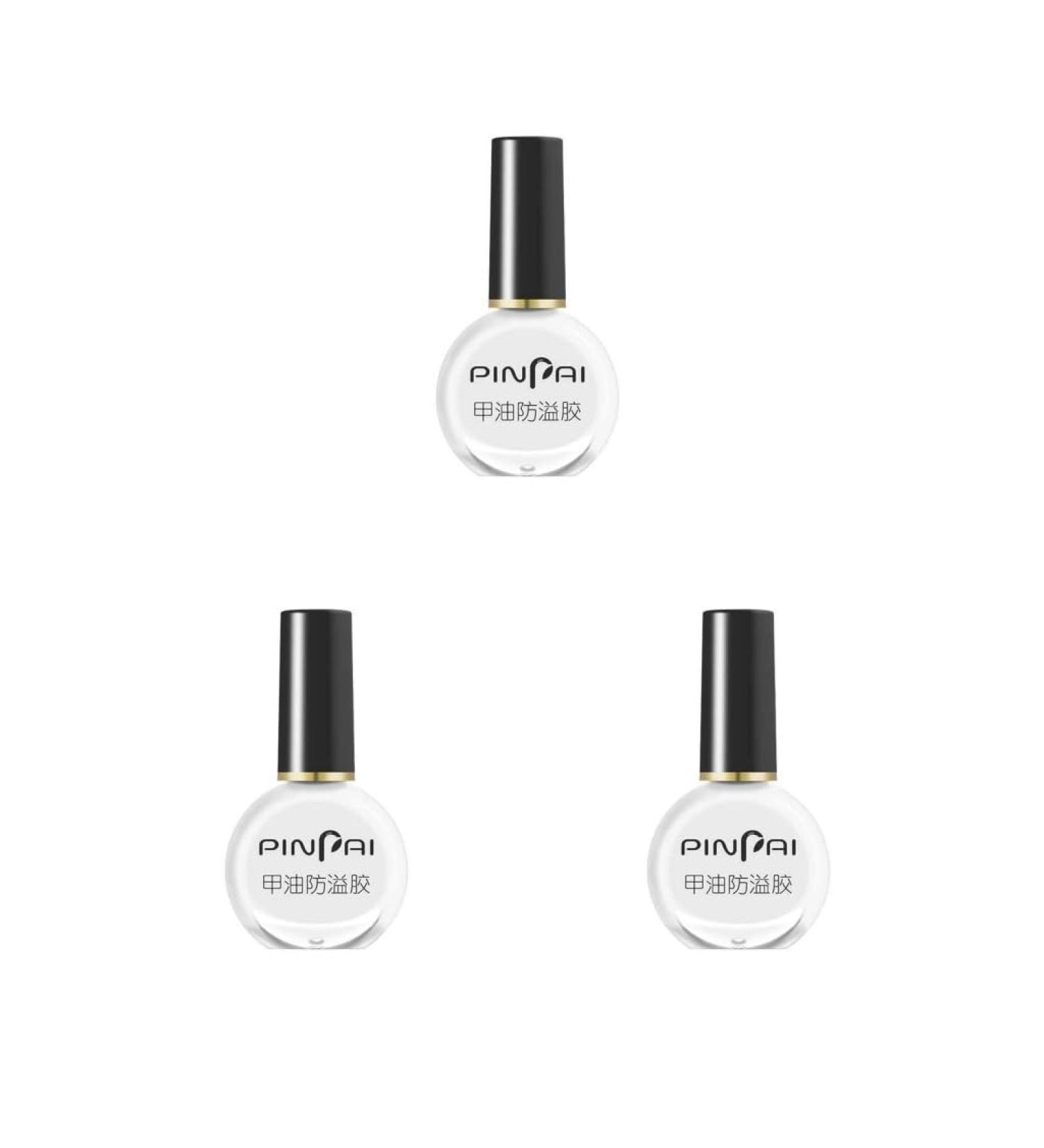 3 set of Peel Off Protective Nail Polish Manicure Liquid Tape Spill-proof Gel Tearable Nail Care Tool 10ml White 3 set of (white 10m) - Buy Online on GoSupps.com