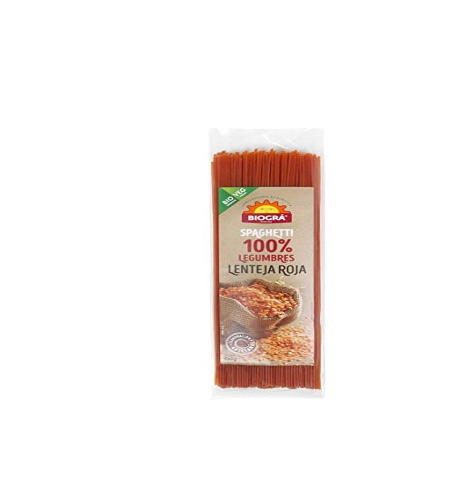  Biogr Biogr Spaghetti Red Lentils Biogra Organic 200 g - Buy Online on GoSupps.com