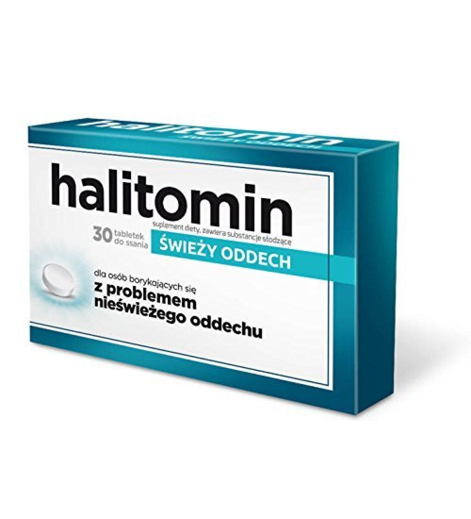Halitomin 30 lozenges helps to keep your breath fresher for longer and leaves a pleasant feeling of freshness in the mouth
