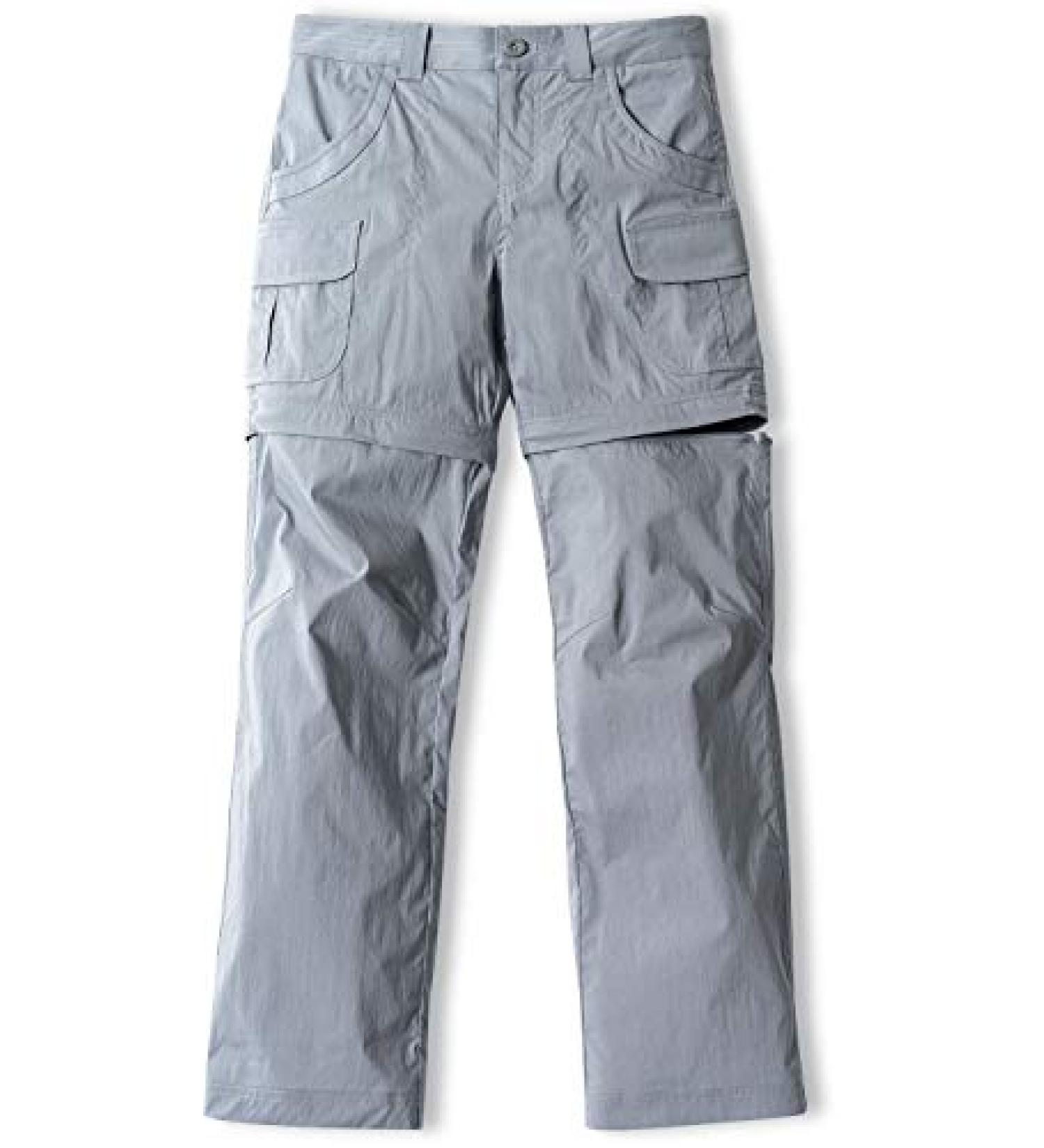 CQR Kids Youth Hiking Cargo Pants - UPF 50+ Quick Dry Convertible Zip Off/Regular Pants - Girl Outdoor Camping Pants Stone X-Large - Buy Online on GoSupps.com