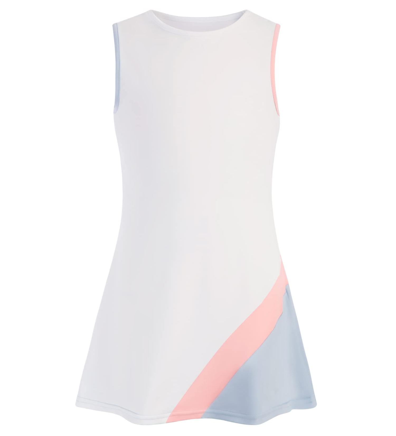 JACK SMITH Youth Girls Tennis Dress with Shorts Pockets - White, Size 6 Years - Buy Online on GoSupps.com