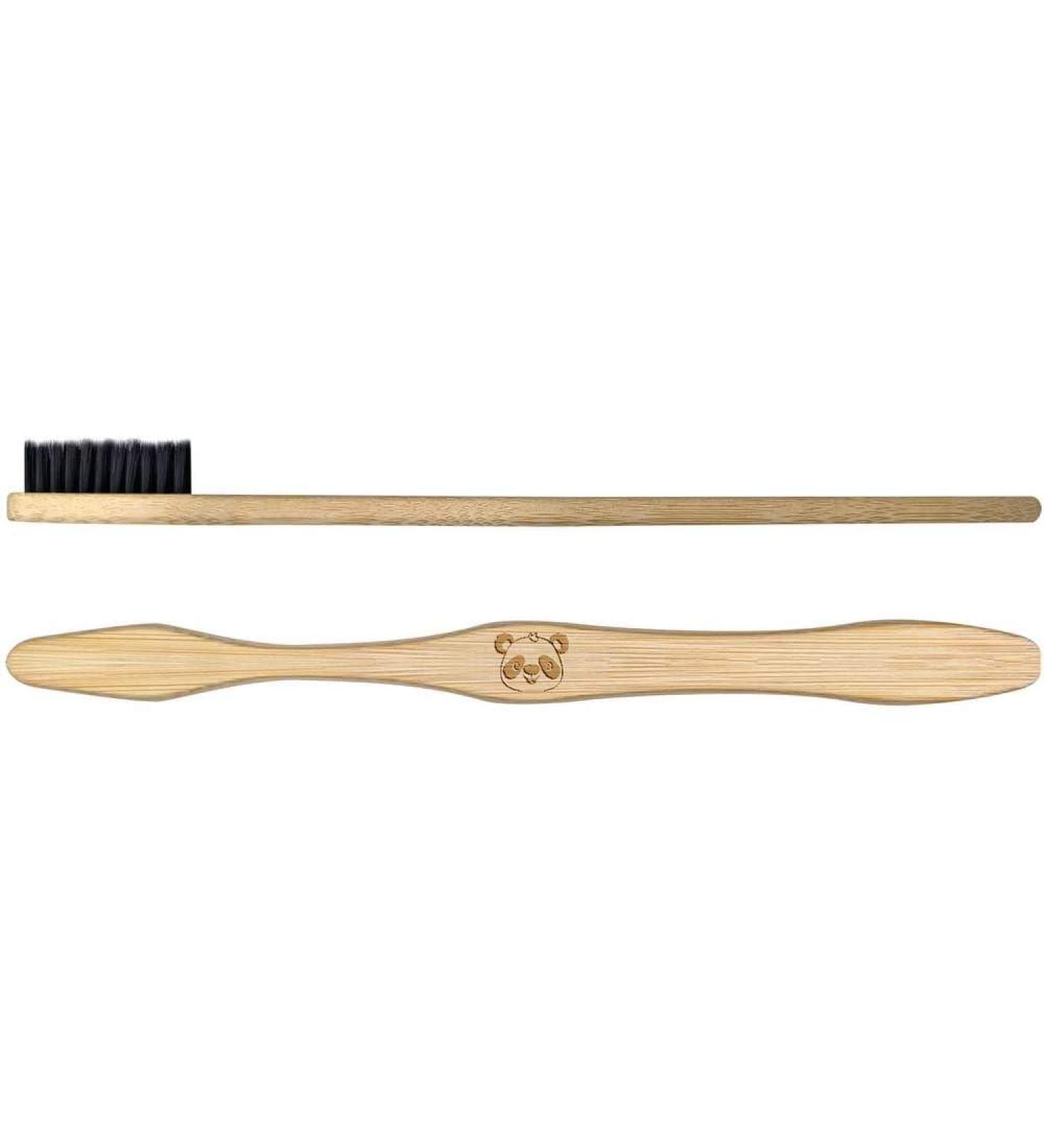 Buy Azeeda 'Happy Panda Face' Bamboo Toothbrush - Eco-Friendly Sustainable Dental Care for Kids & Adults - International Shipping Available - Buy Online on GoSupps.com