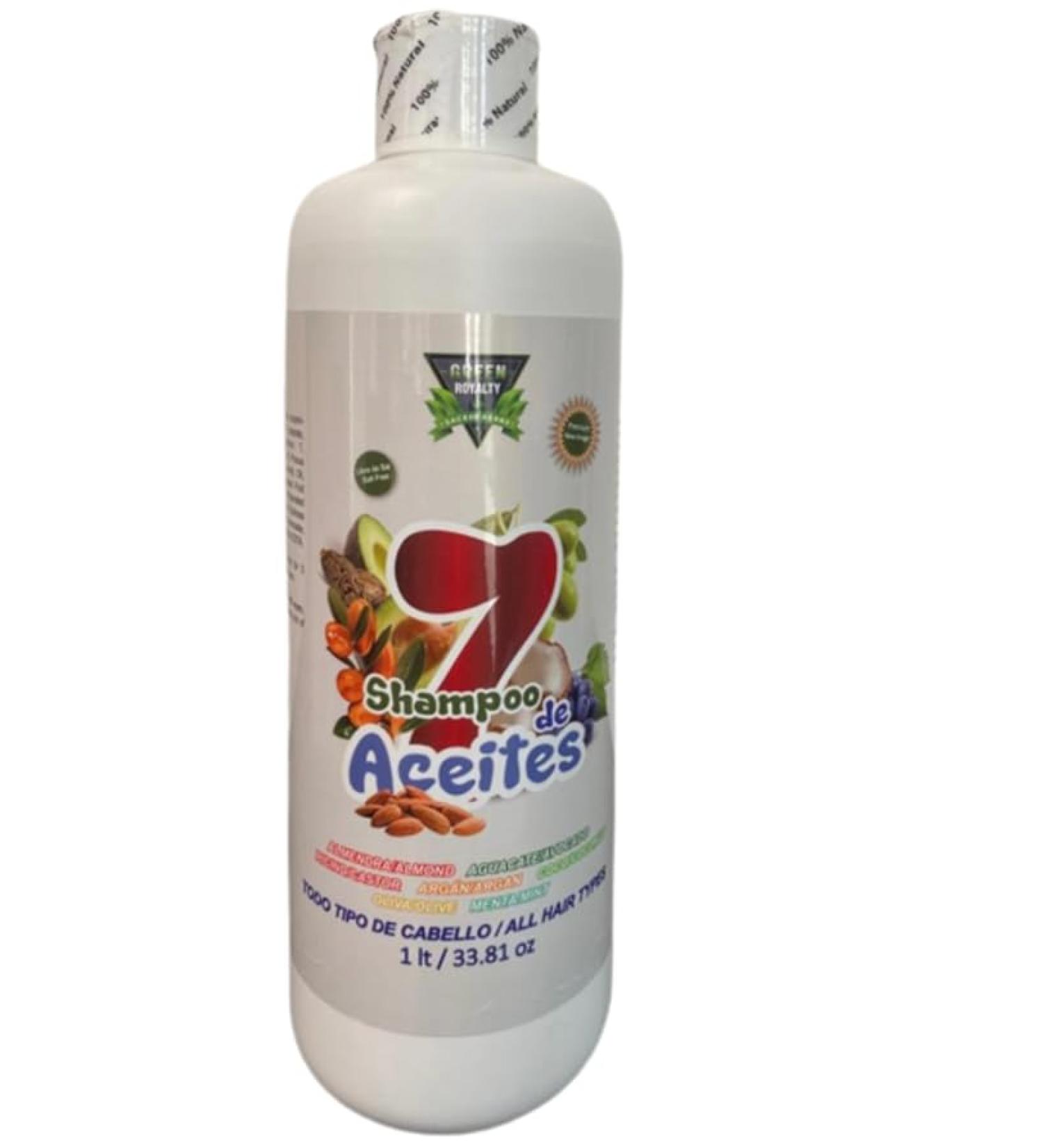 7 Oils Shampoo (1L) - Salt Free Nourishing & Moisturizing | International Shipping Available - Buy Online on GoSupps.com
