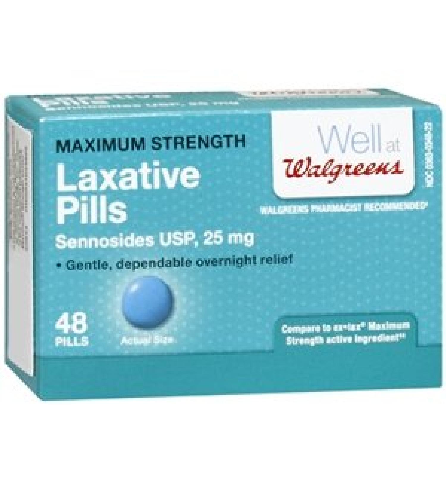 Walgreens Laxative Pills Maximum Strength 48 ea