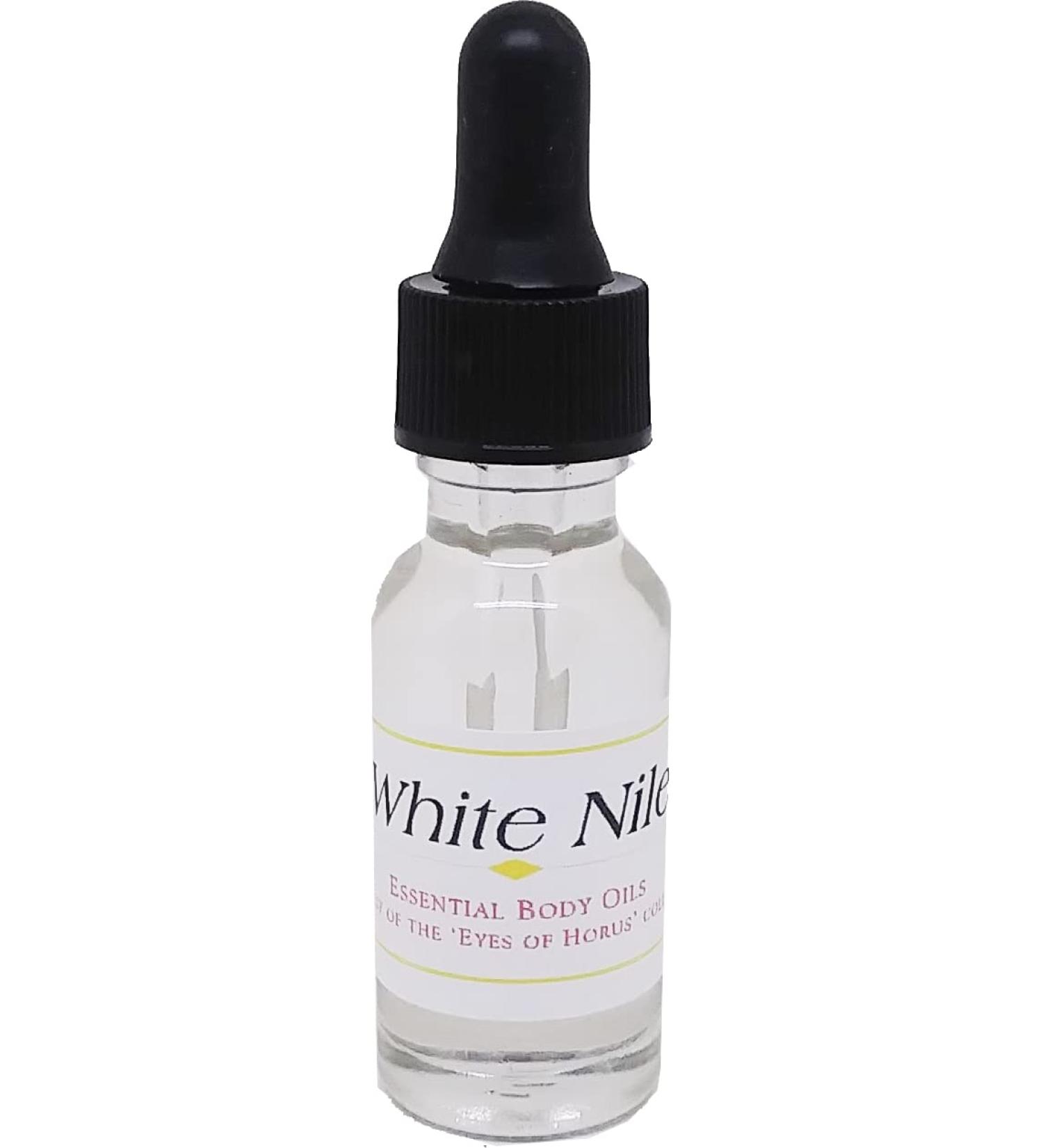 White Nile Scented Body Oil Fragrance Glass Dropper Top - Clear - 1/2 oz. - ID#35125 0.5 Fl Oz (Pack of 1)