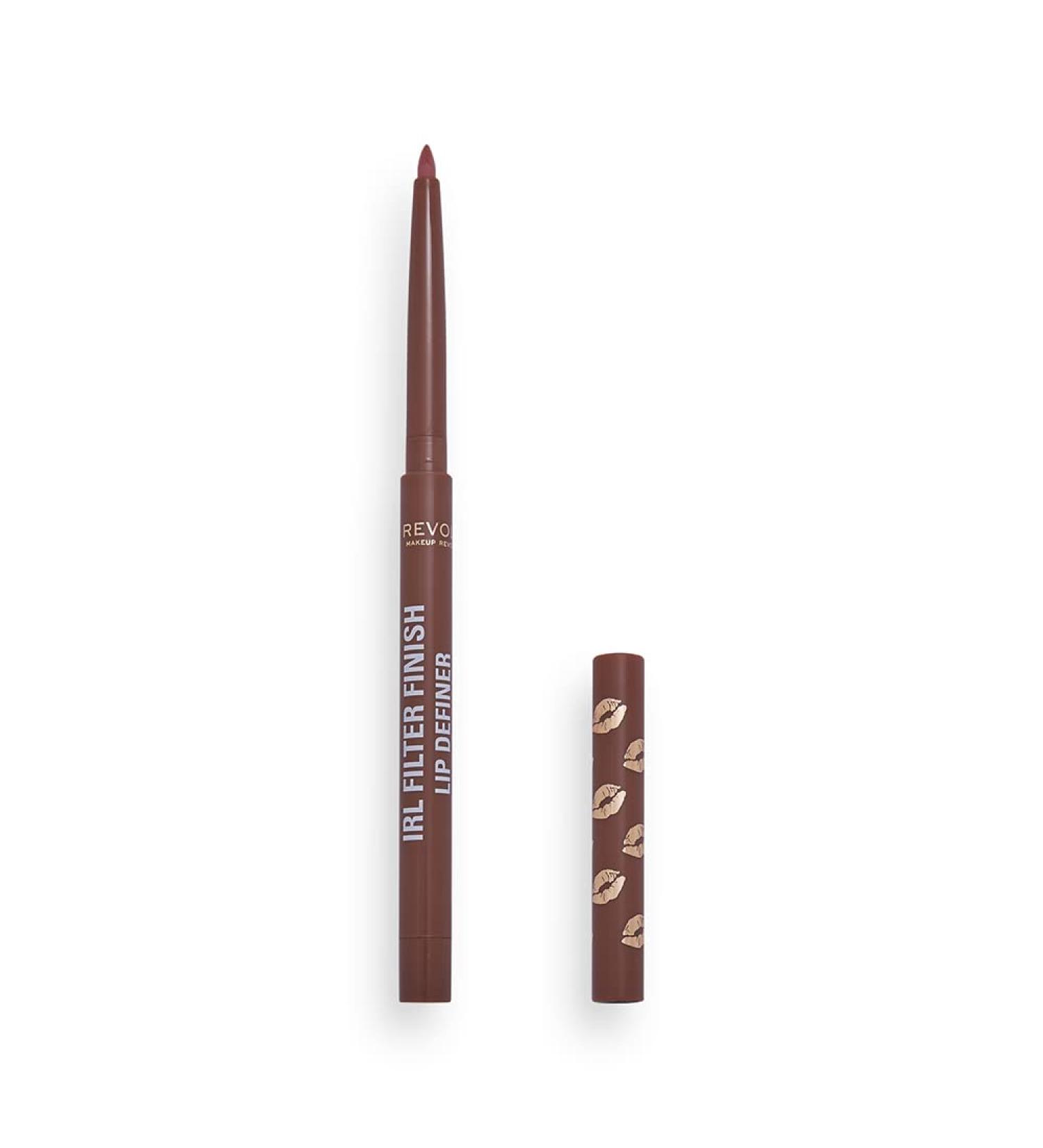 Makeup Revolution IRL Filter Finish Lip Liner Espresso Nude | Waterproof Long Lasting Set with Matching Lipstick & Gloss - Shop Now - Buy Online on GoSupps.com