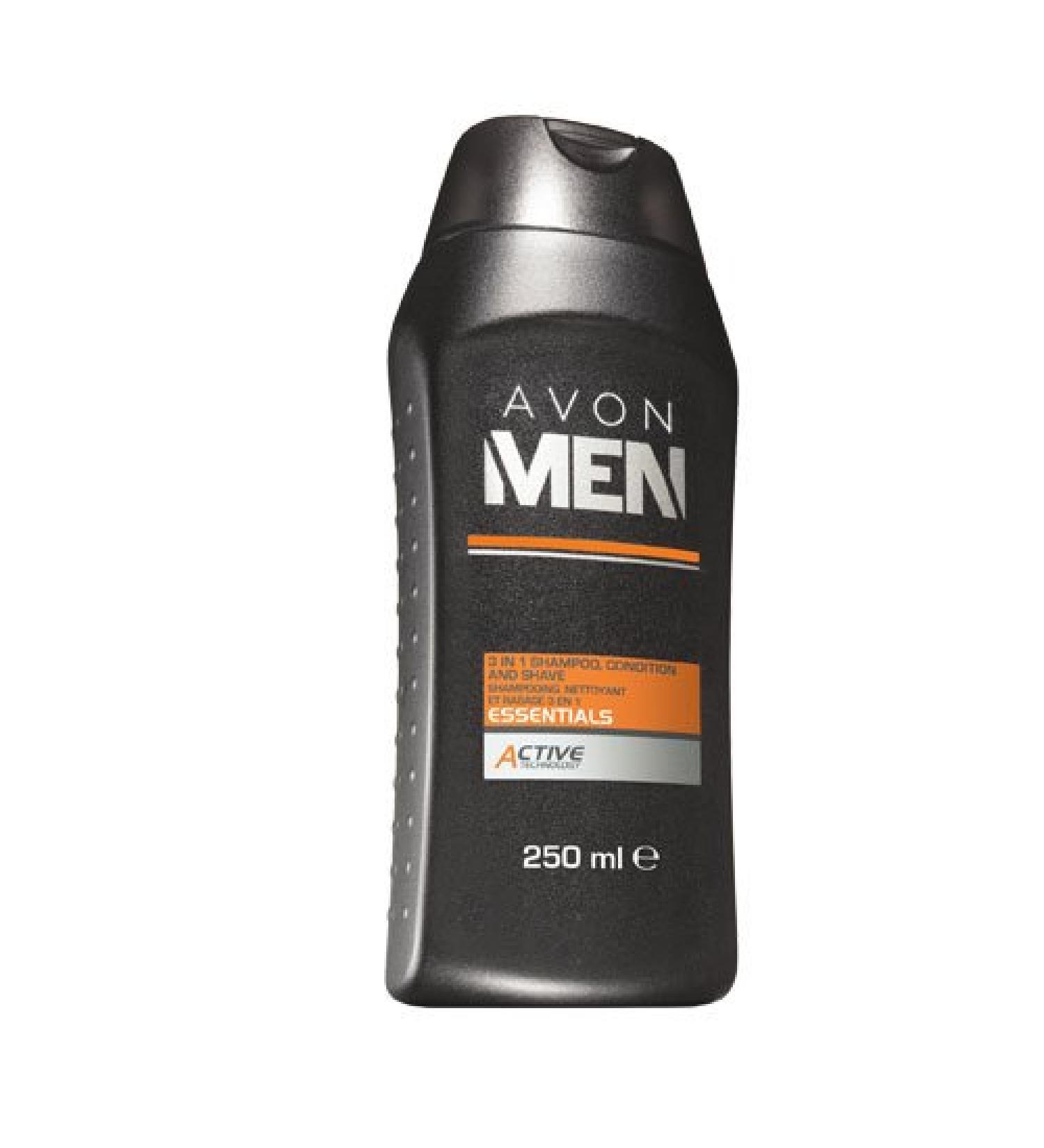 Avon Men Essentials 3 in 1 Shampoo conditioner and Shave