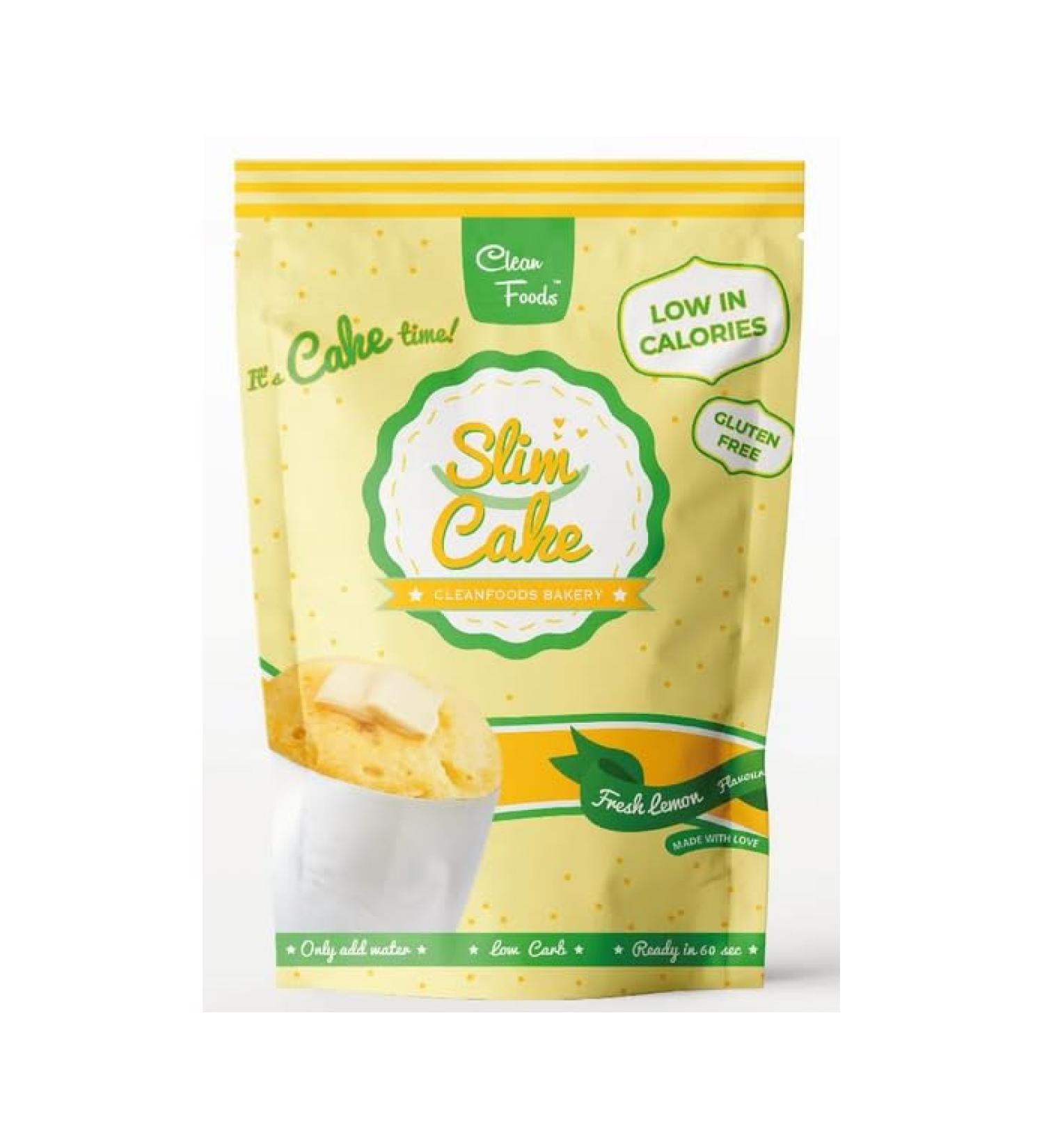 CleanFoods SlimCake Mug cake 73 calories l saveur citron l 5 mug cake I Konjac Glucomannan I sans gluten I sans sucre I pr par en 60 secondes l mugcake - Buy Online on GoSupps.com