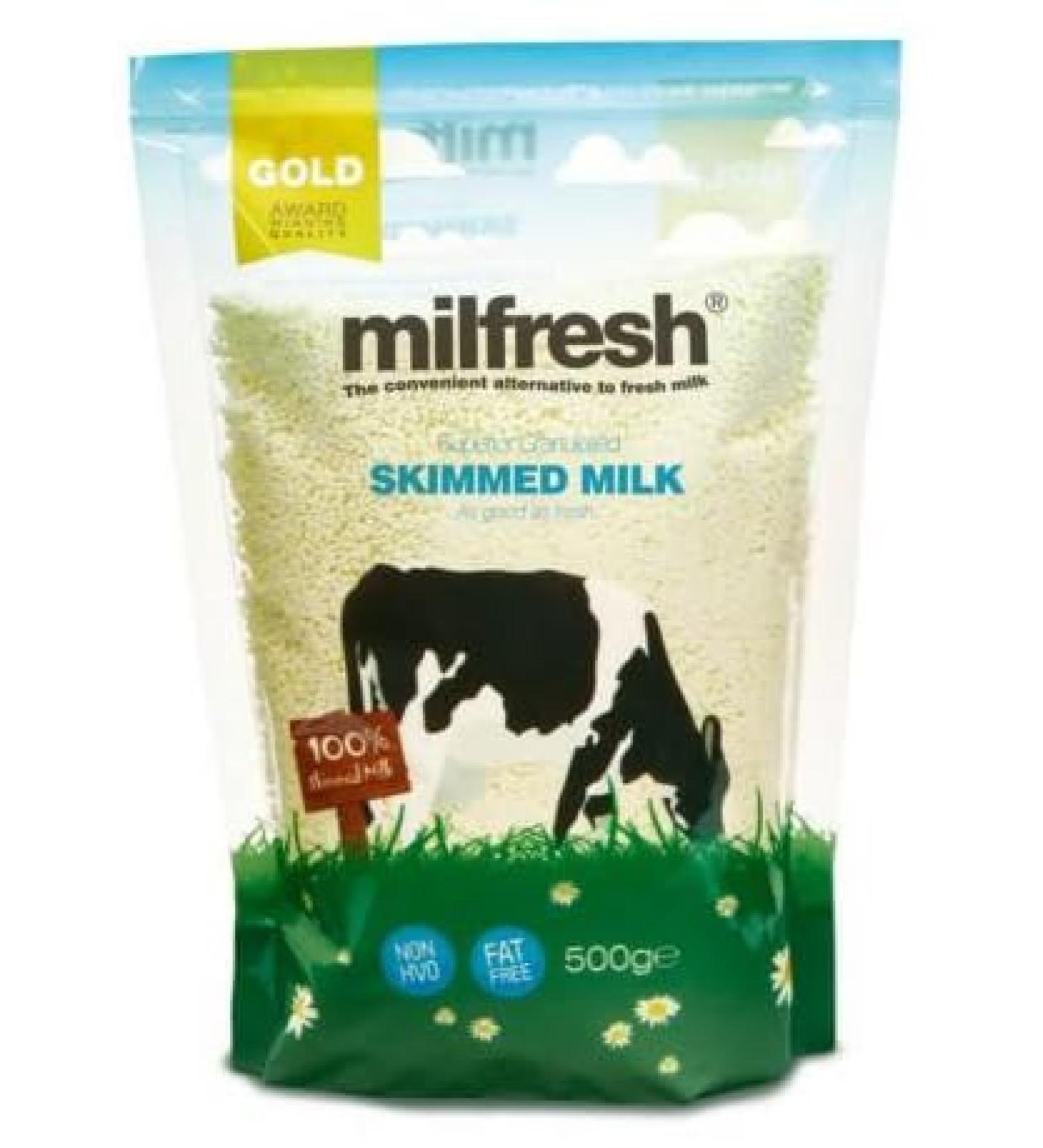 Milfresh Granulated Milk 500g || Alternative to Fresh Milk (Pack of 10 Gold) GOLD Pack of 10