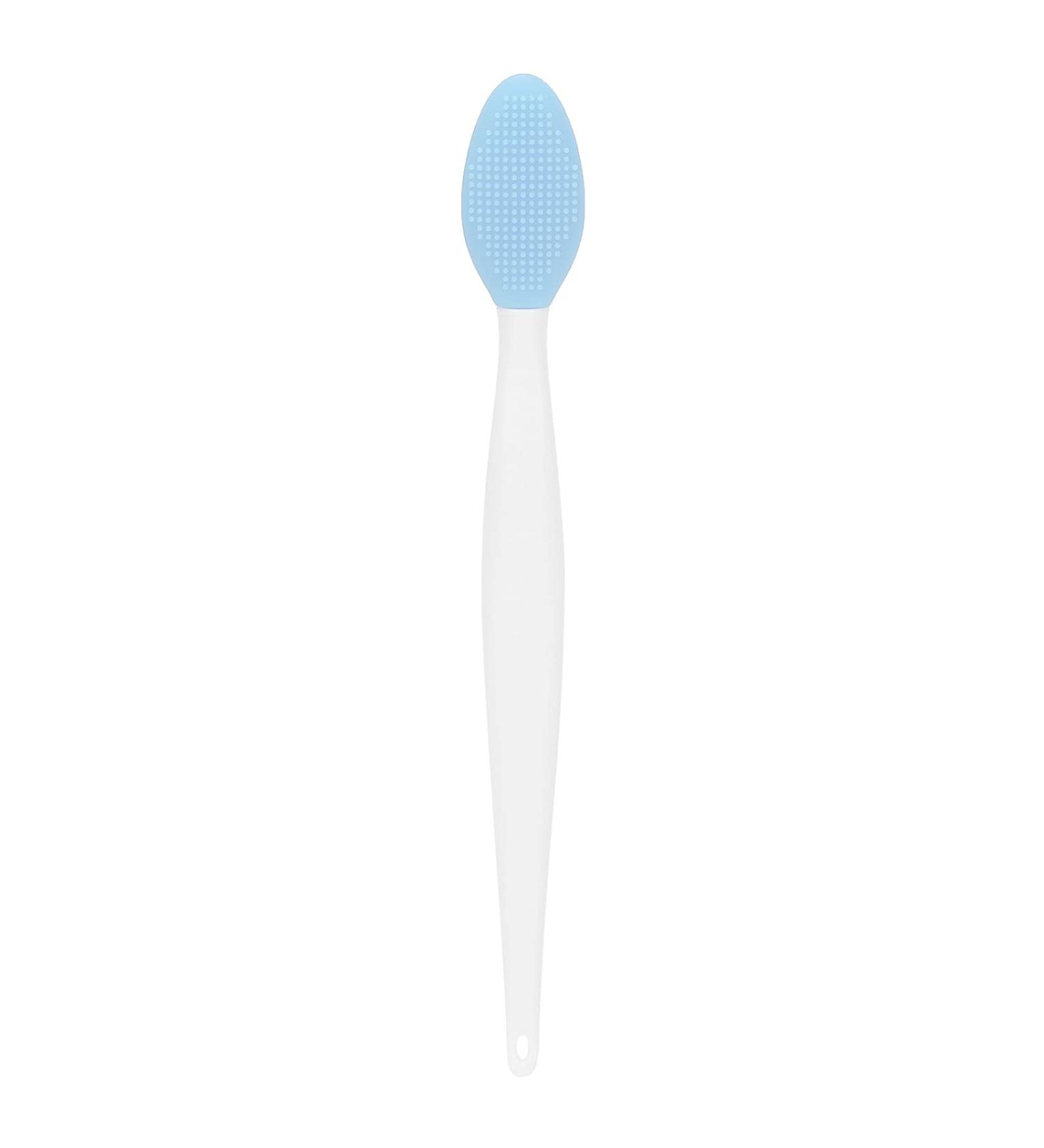 Silicone Exfoliating Lip & Nose Cleansing Brush for Deep Cleaning and Blackhead Removal - Blue - Buy Online on GoSupps.com