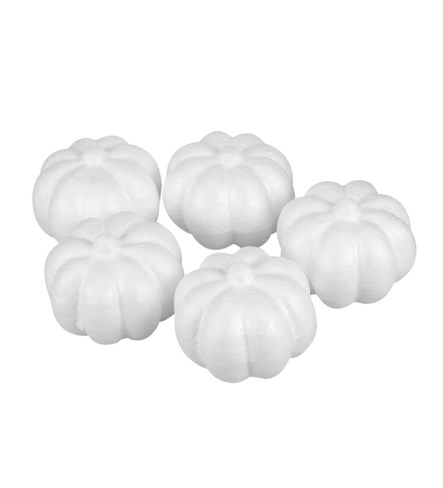 TOPBATHY 5pcs Mini Pumpkins Artificial Harvest Decoration House Decorations for Home Pink Decorations Homemade Ornaments Halloween Foam Pumpkin Decorations White Vegetable Foam Ball - Buy Online on GoSupps.com