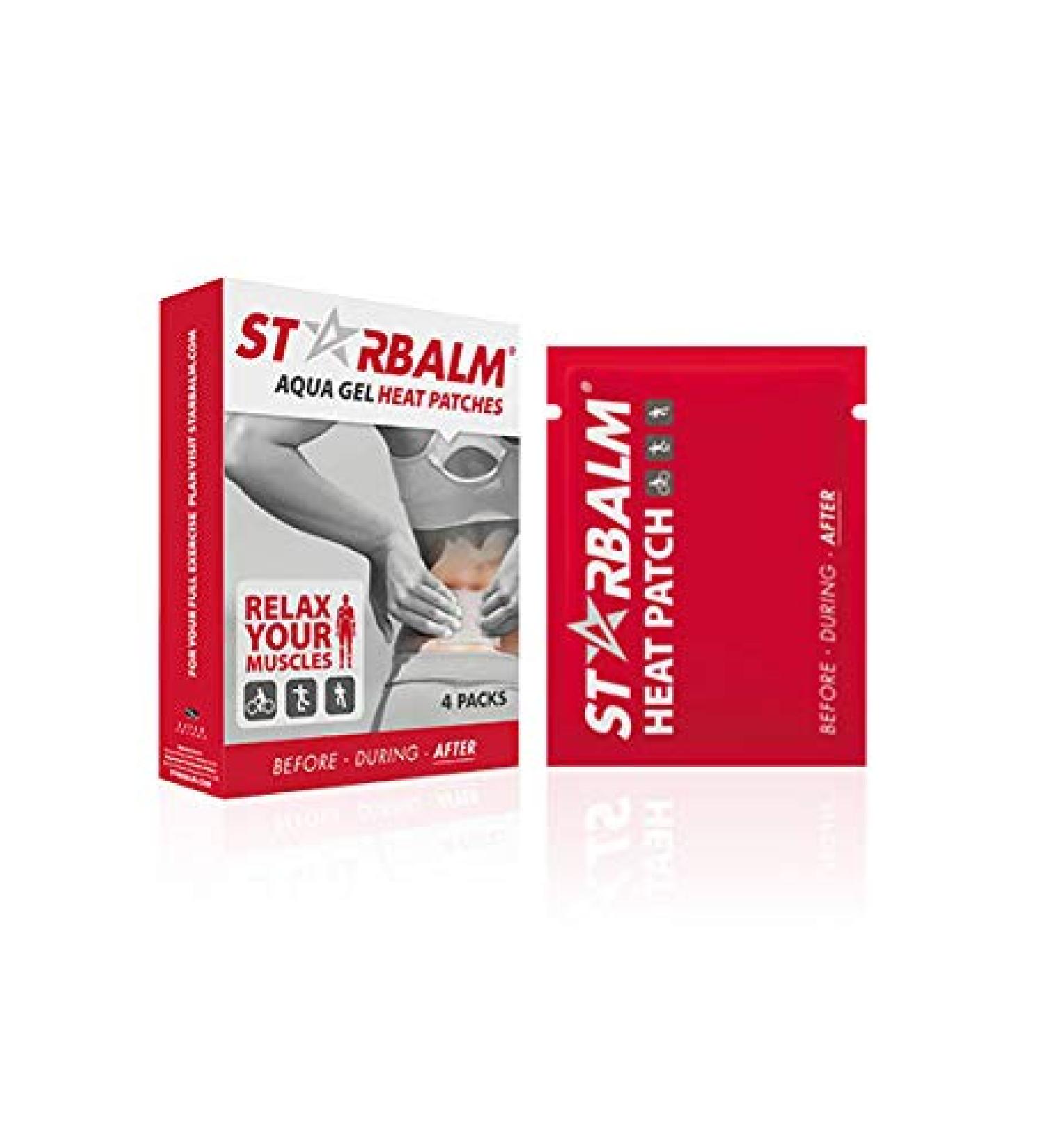 STARBALM Aqua Gel Heat Patches - 4 Piece Sports Heat Pads for Pain Relief & Muscle Recovery - Buy Online on GoSupps.com