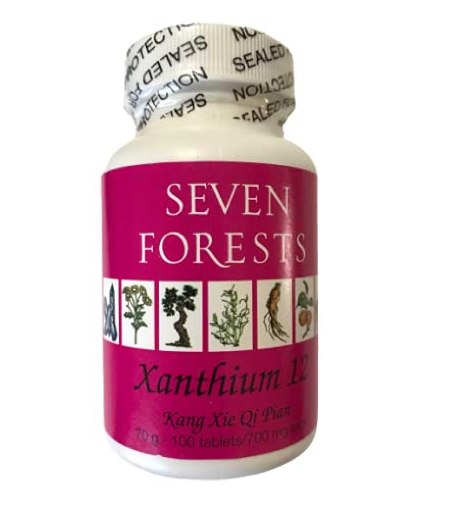 Xanthium 12 Seven Forests 100 Tablets 700mg - Powerful Herbal Supplement - Buy Online on GoSupps.com