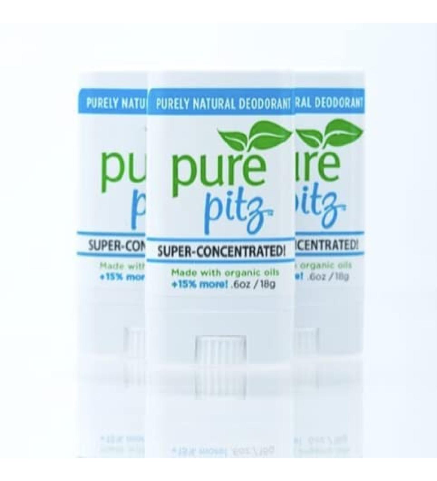 Purely Lisa Natural Deodorant Stick | Organic Deodorant with Organic Essential Oils | Neutralize Body Odor | 0.6 OZ (3 Pack) - Buy Online on GoSupps.com