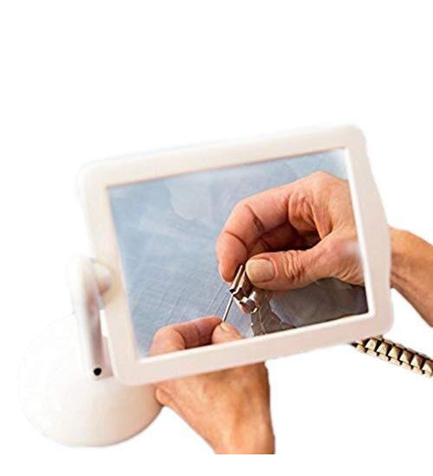 3X Magnifier Handheld Page Magnifier Brighter Viewer LED Magnifying Glass Magnifying Mirror Good Times - Buy Online on GoSupps.com