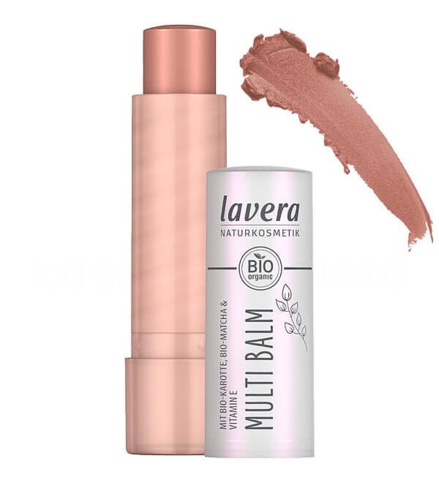 Laverana Co KG lavera Multi Balm Blister Sundown Gold 03 fresh glow effortless blending for eyes lips & cheeks vegan natural cosmetics orange 53 g 1er Pack