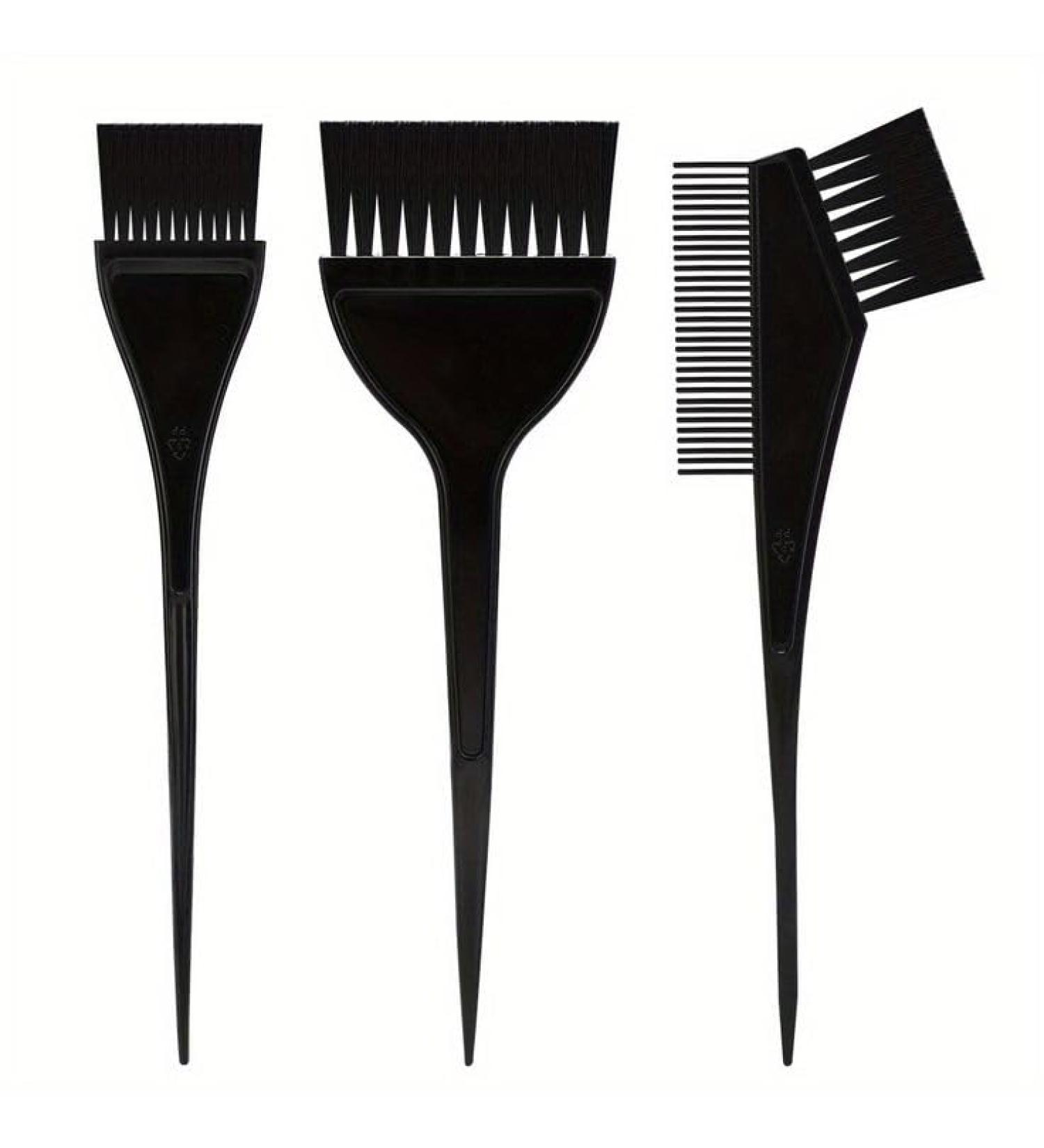 3 Pieces Hair Coloring Brush Hair Dye Tools for DIY Hair Coloring Salon Hair Dyeing Kit for Hair Tint Dying Coloring Applicator - Buy Online on GoSupps.com