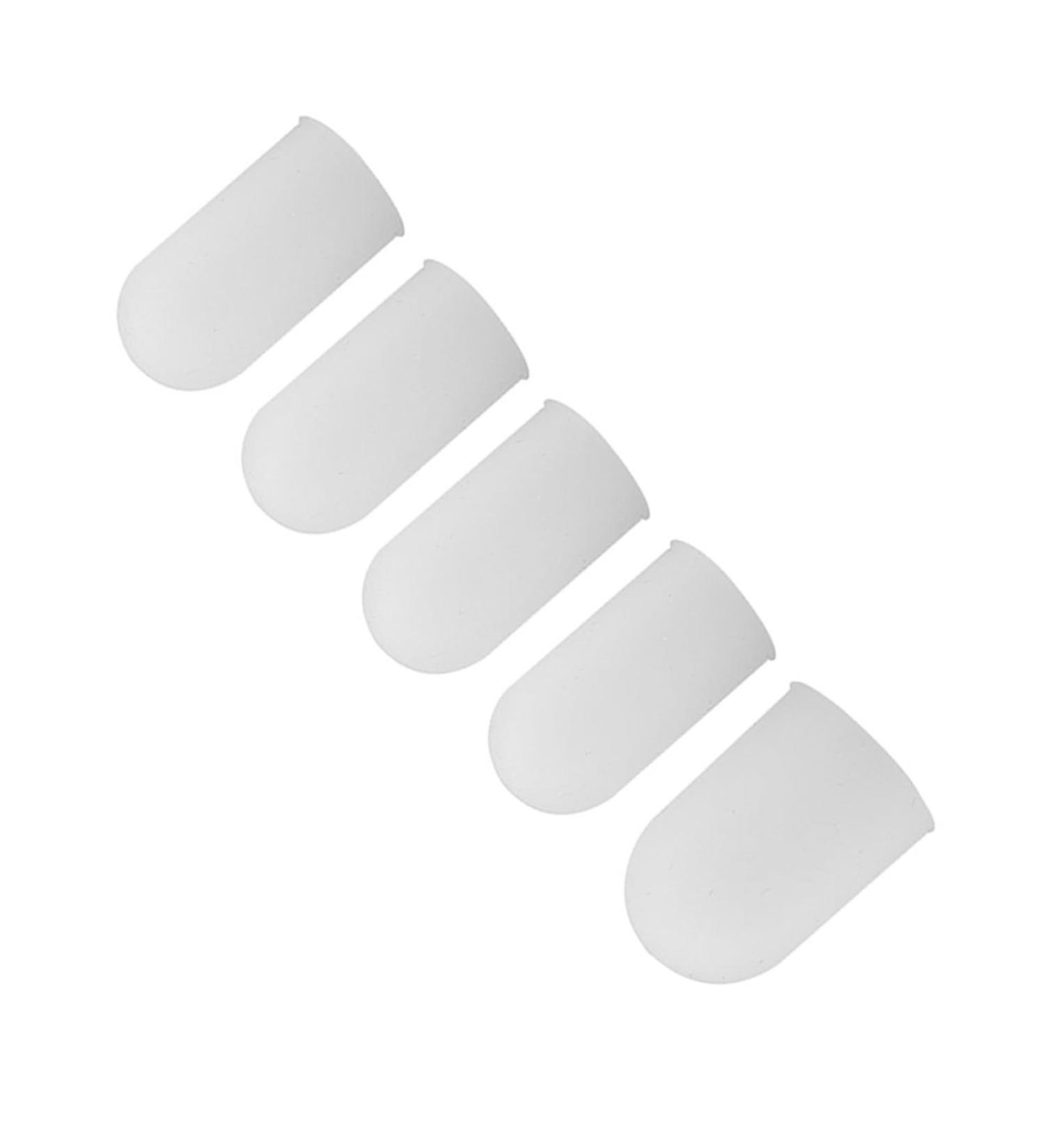 Yosoo Silicone Finger Protectors - Reusable Finger Support Sleeves (5pcs) for Cooking Baking and Barbecue - Flexible Thermal Thumb & Finger Covers - Buy Online on GoSupps.com