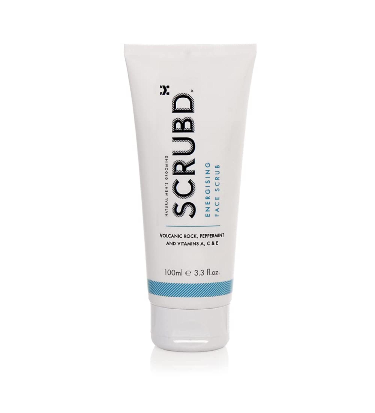SCRUBD - Energising Face Scrub - Exfoliating Face Scrub for Men - Improves Skin Texture - Mens Face Exfoliator - 100ml - Buy Online on GoSupps.com