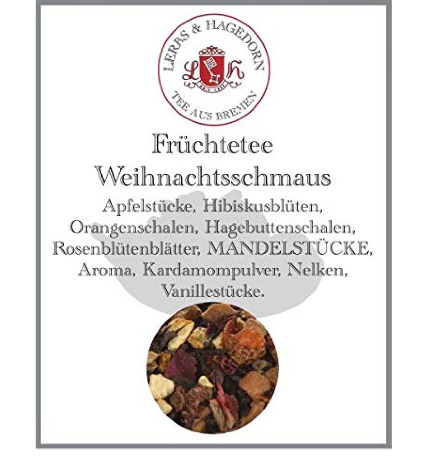  Lerbs & Hagedorn Lerbs & Hagedorn Christmas Fruit Tea | Orange flavor with a subtle hint of cinnamon 2 kg (approx. 162 litres) Apple pieces orange peel - Buy Online on GoSupps.com