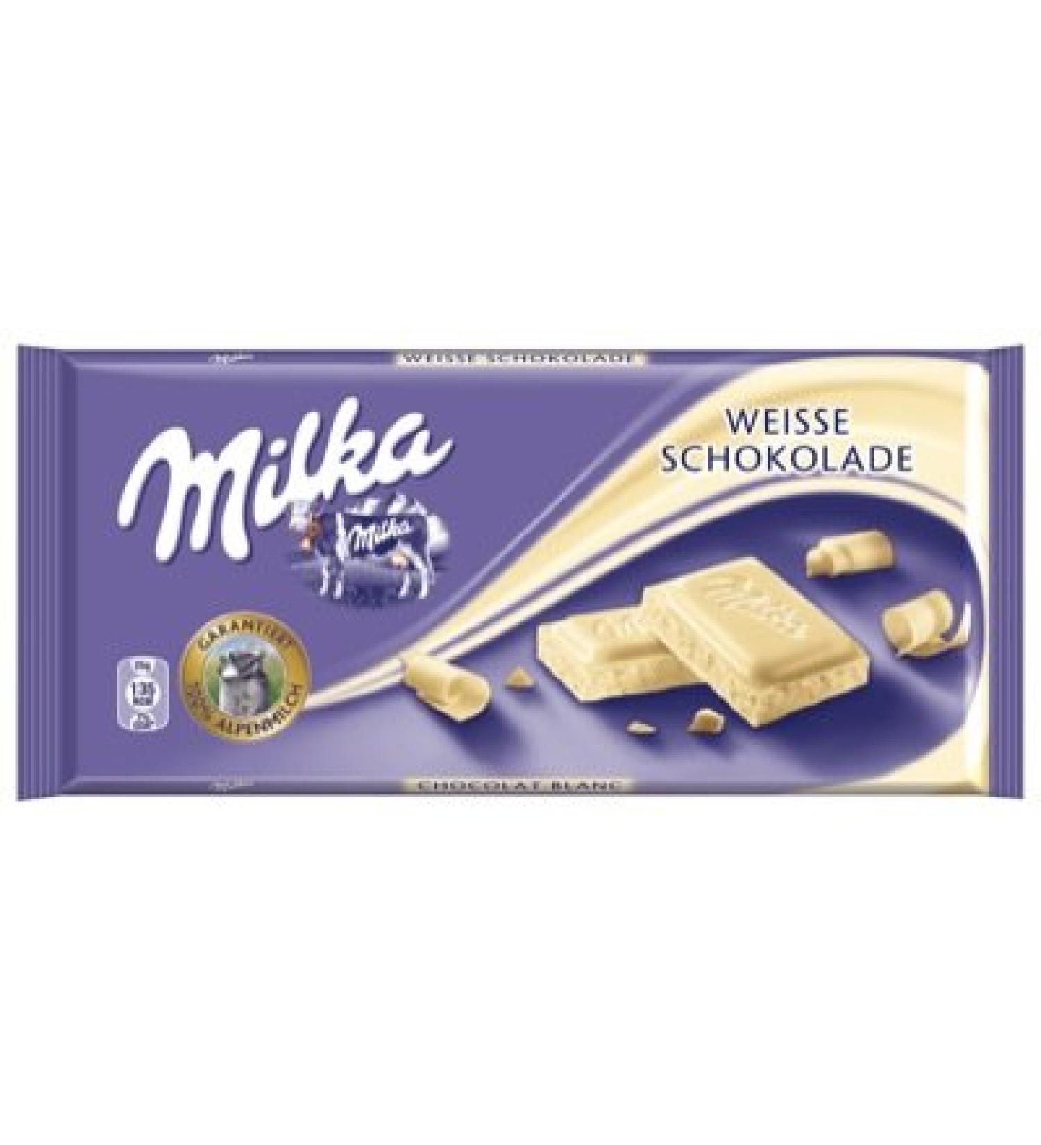 Milka Milka Chocolate 100 g white chocolate 20 x 100 g