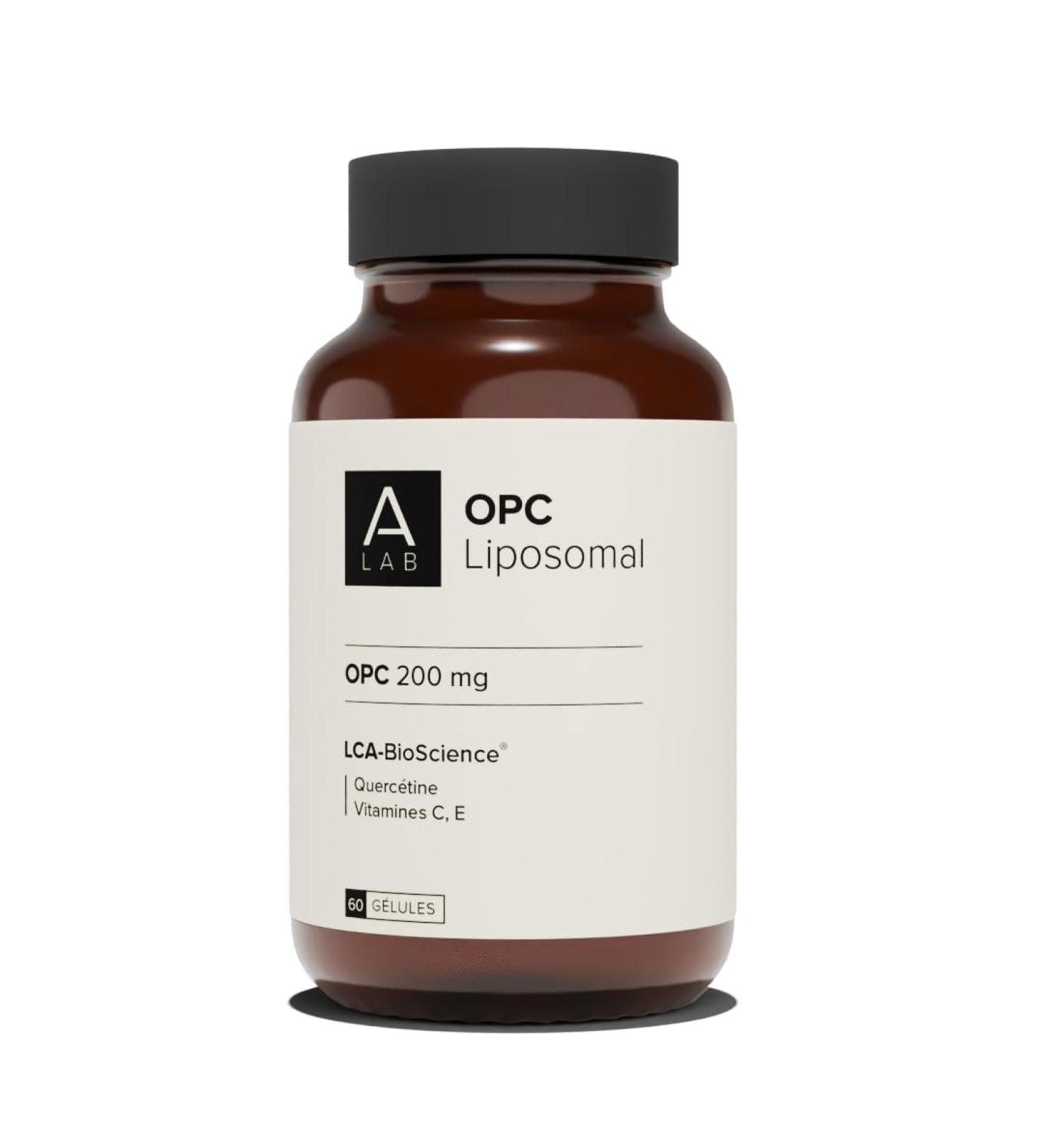 A-LAB OPC Raisin Liposomal 200 mg Extrait de P pin de Raisin - Vitamines C D Querc tine - Antioxydant Circulation C ur Peau - Assimilation Renforc e - Jusqu' 60 jours de prise - Buy Online on GoSupps.com