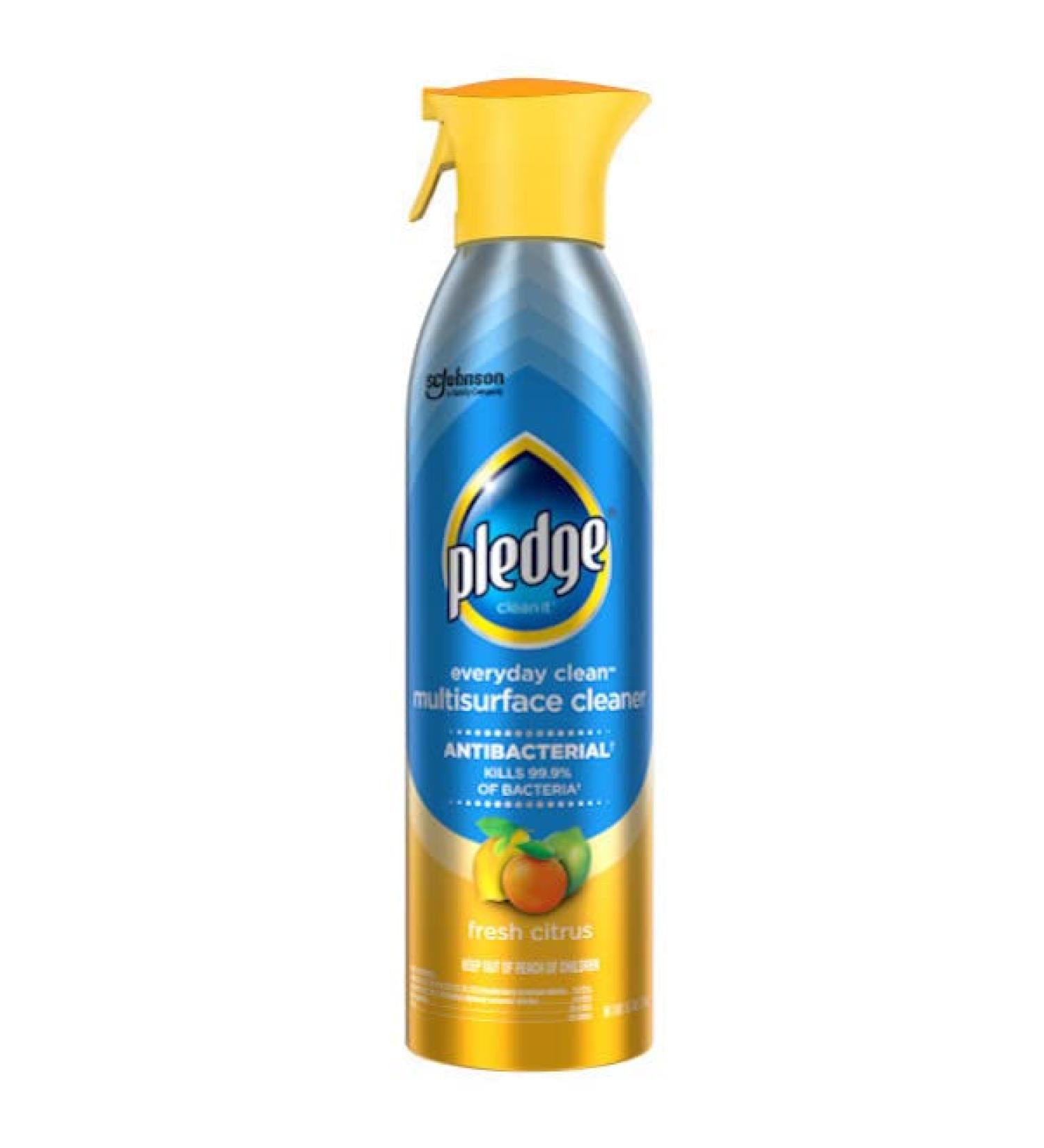 Pledge Antibacterial Multisurface Cleaner Spray - Fresh Citrus Scent - 9.7 oz (Pack of 1) - Buy Online on GoSupps.com