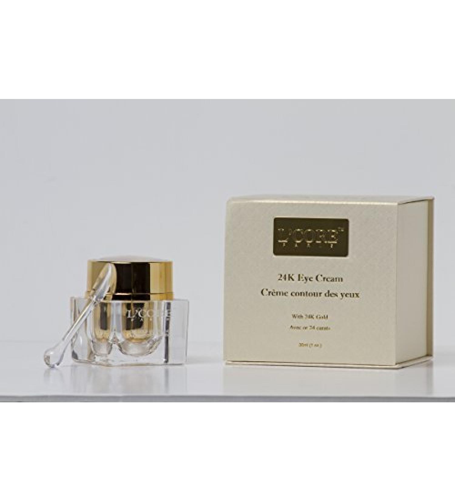 L'Core Paris 24K Gold Eye Cream for Sensitive Skin with Natural Organic Extracts - 1oz/30ml