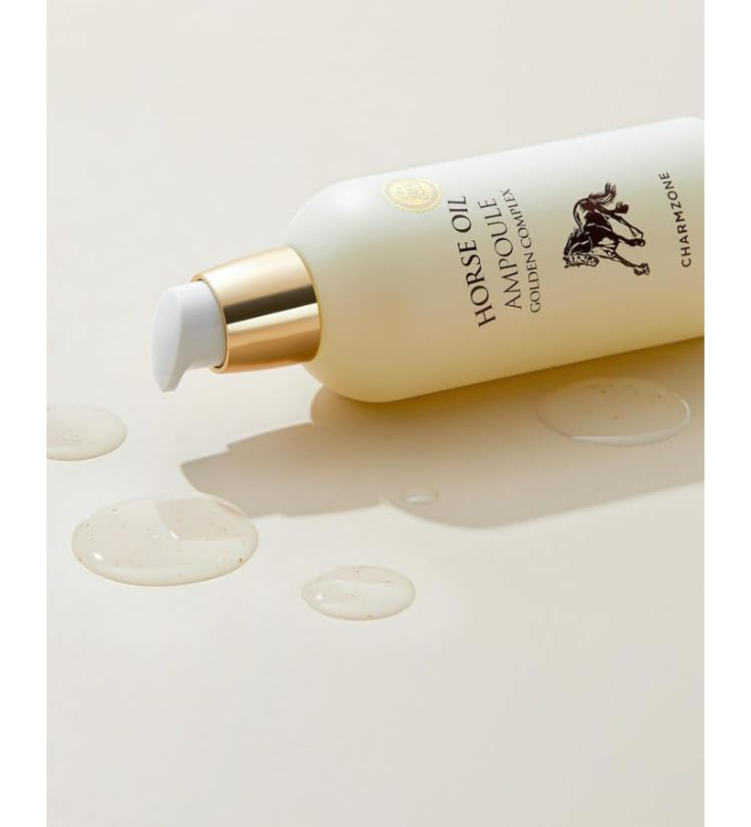 CHARMZONE Mayu Horse Oil Ampoule Golden Complex Korean Beauty Skin Care Intense Face Moisturizer Nourishing Wrinkle Improvement Gift for All Skin Types (100 ml/3.38 fl.oz) - Buy Online on GoSupps.com