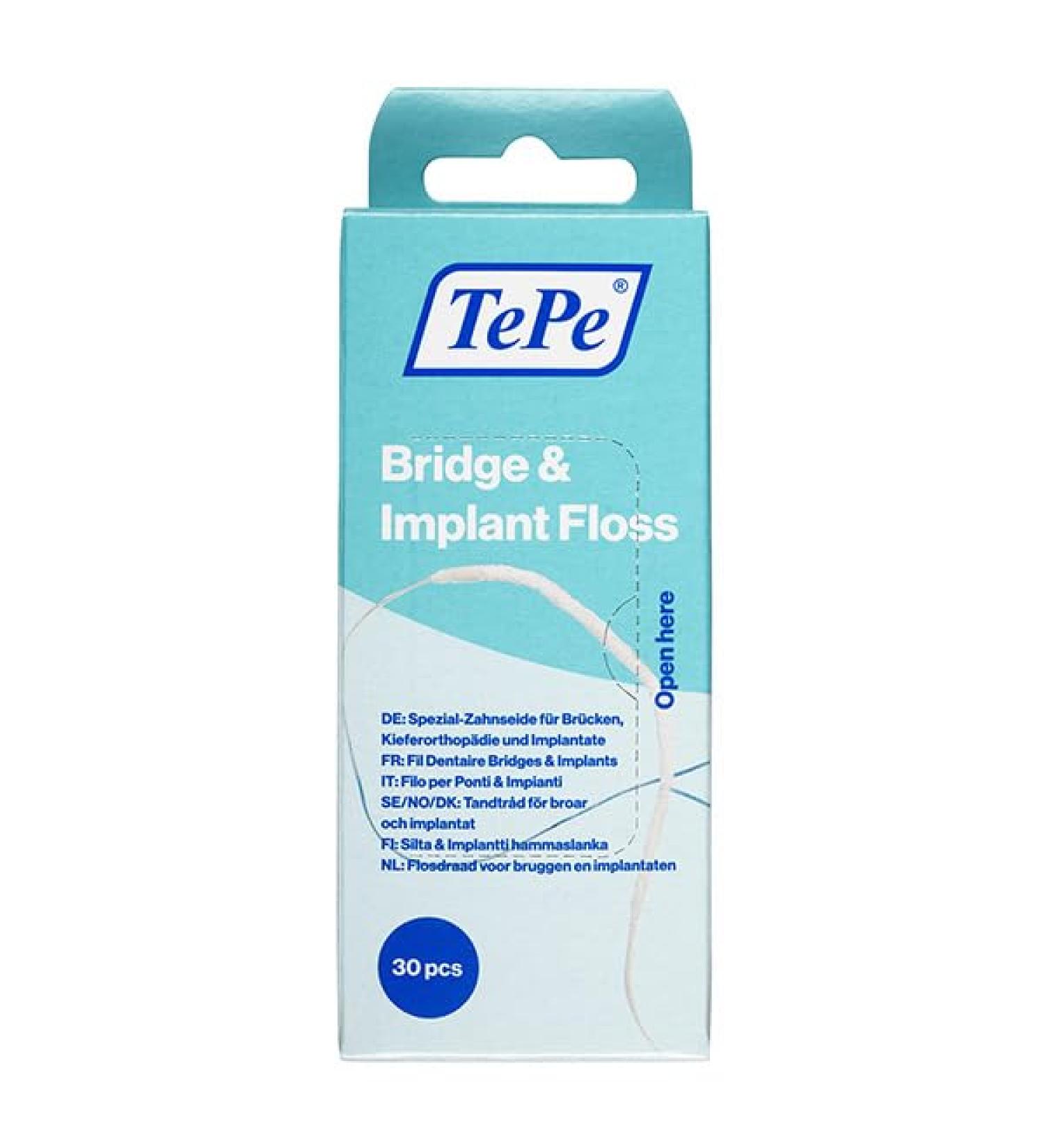 TePe Bridge & Implant Floss 30 pcs