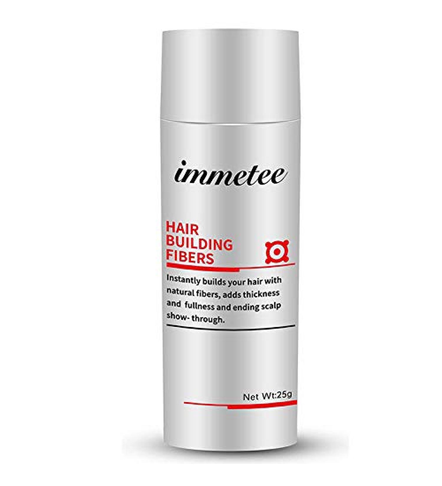IMMETEE Keratin Hair Building Fibers Powder - Conceal Thinning Hair, Cover Hair Loss - Dark Brown - 25g/0.88oz - Buy Online on GoSupps.com