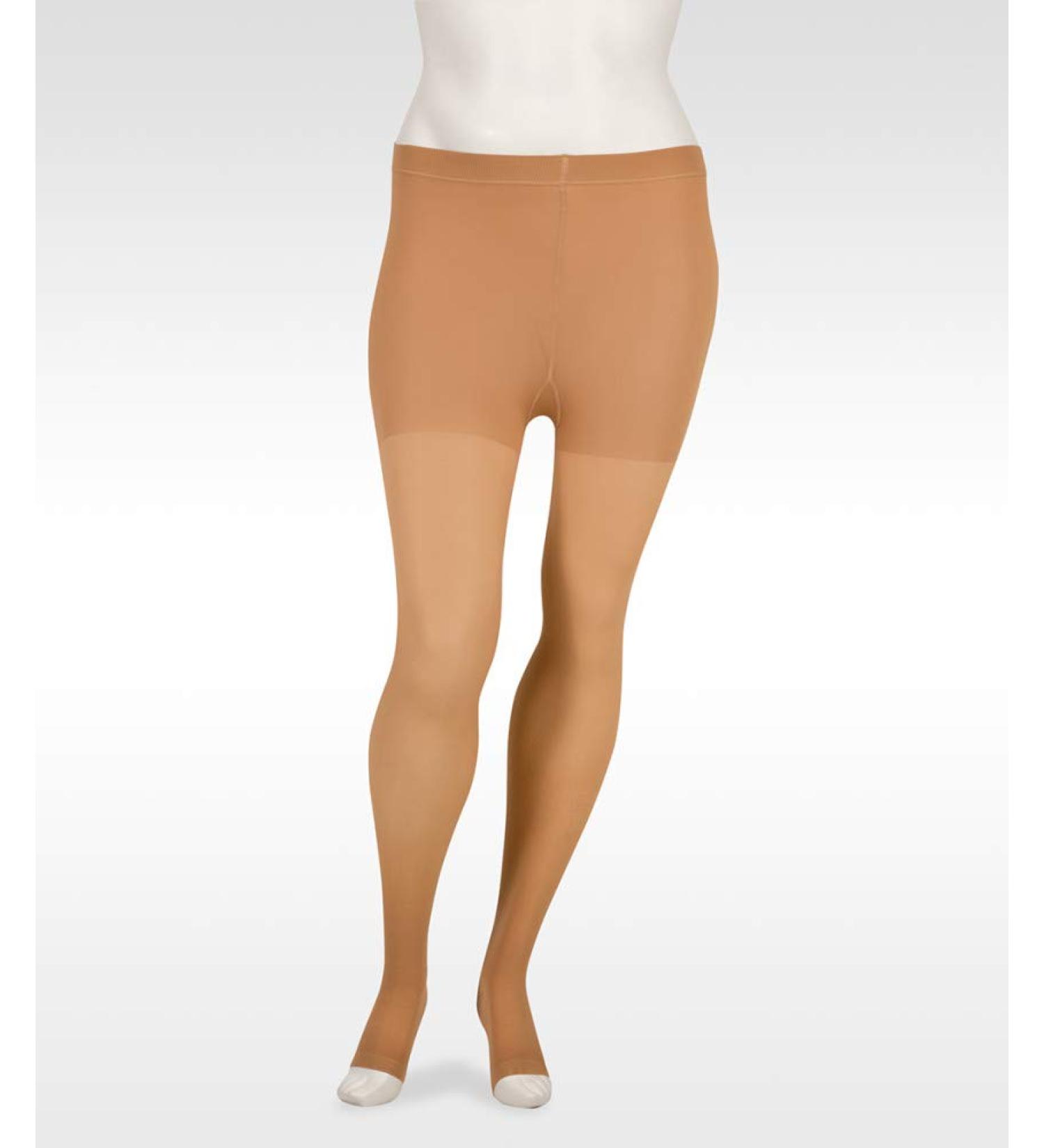 Juzo Basic 4411AT Open Toe Pantyhose 20-30mmHg - Regular Beige | Premium Compression Hosiery for Venous Health - Buy Online on GoSupps.com