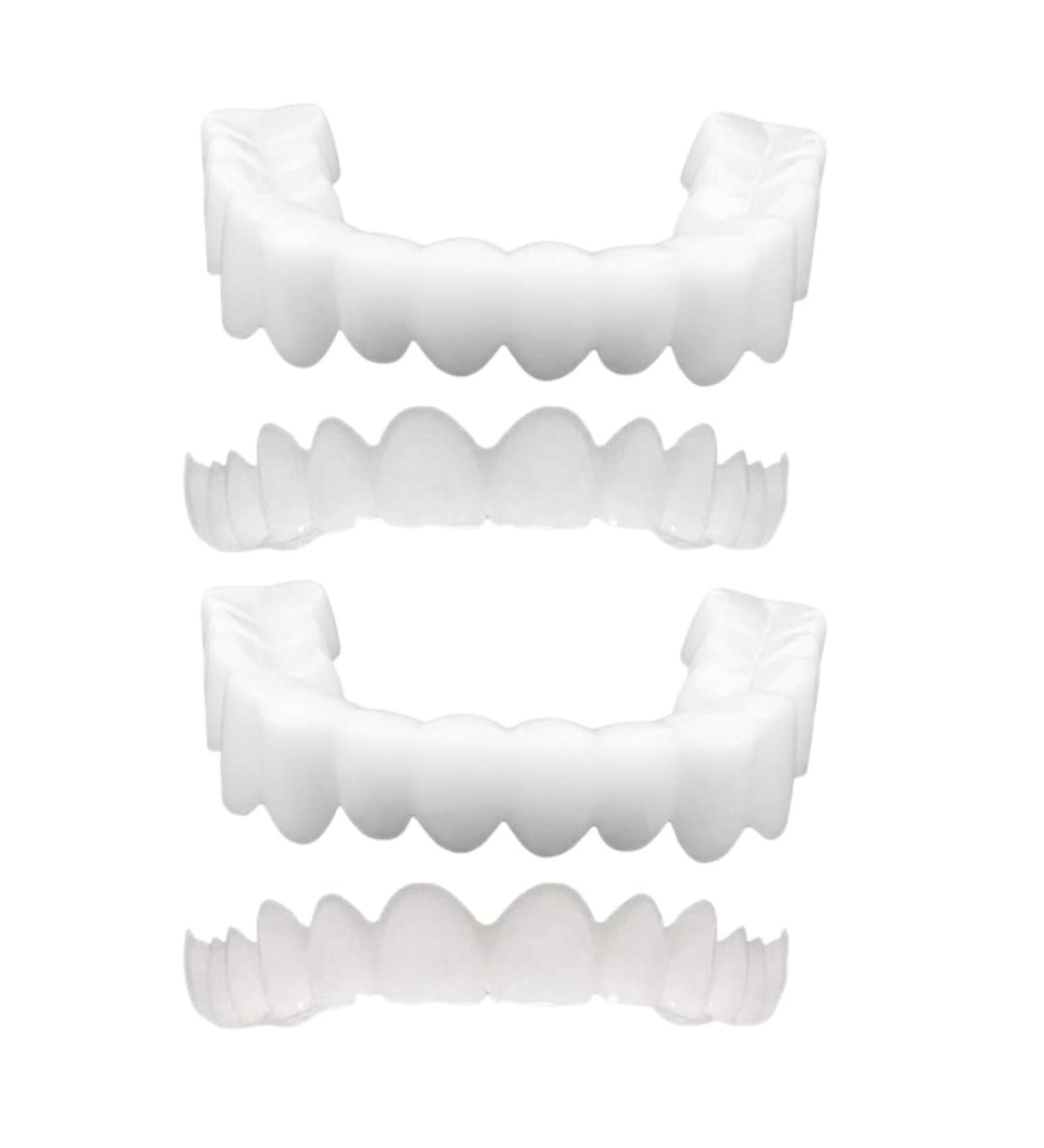 Buy Cucufa Instant Veneers - Cosmetic Teeth Covers for Perfect Smile | 2 Pairs of Upper & Lower Temporary Teeth - Buy Online on GoSupps.com