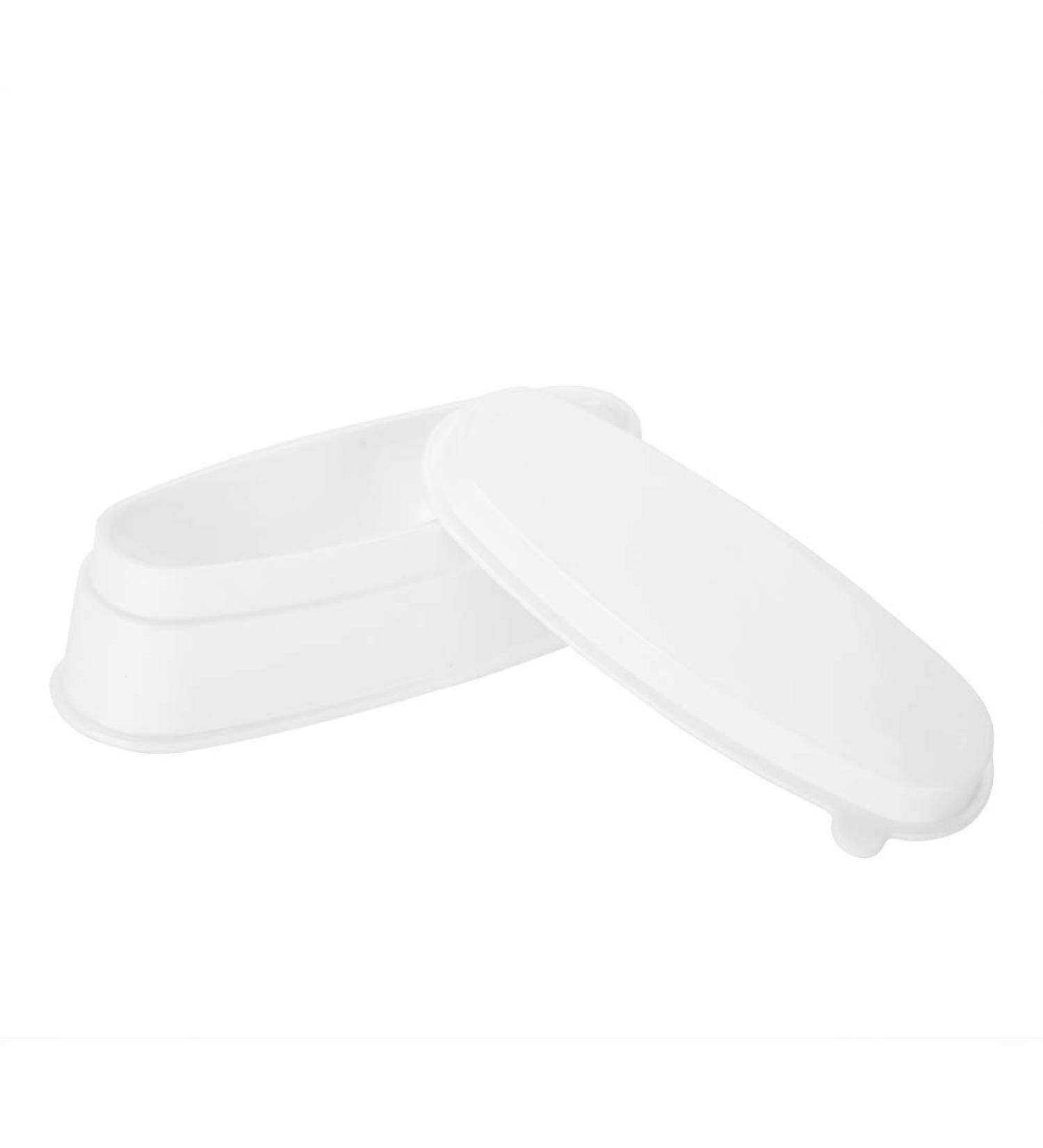 Nail Art Storage Box Portable White Nail Polish Powder Tray Nail Art Mold Nail Container - Buy Online on GoSupps.com