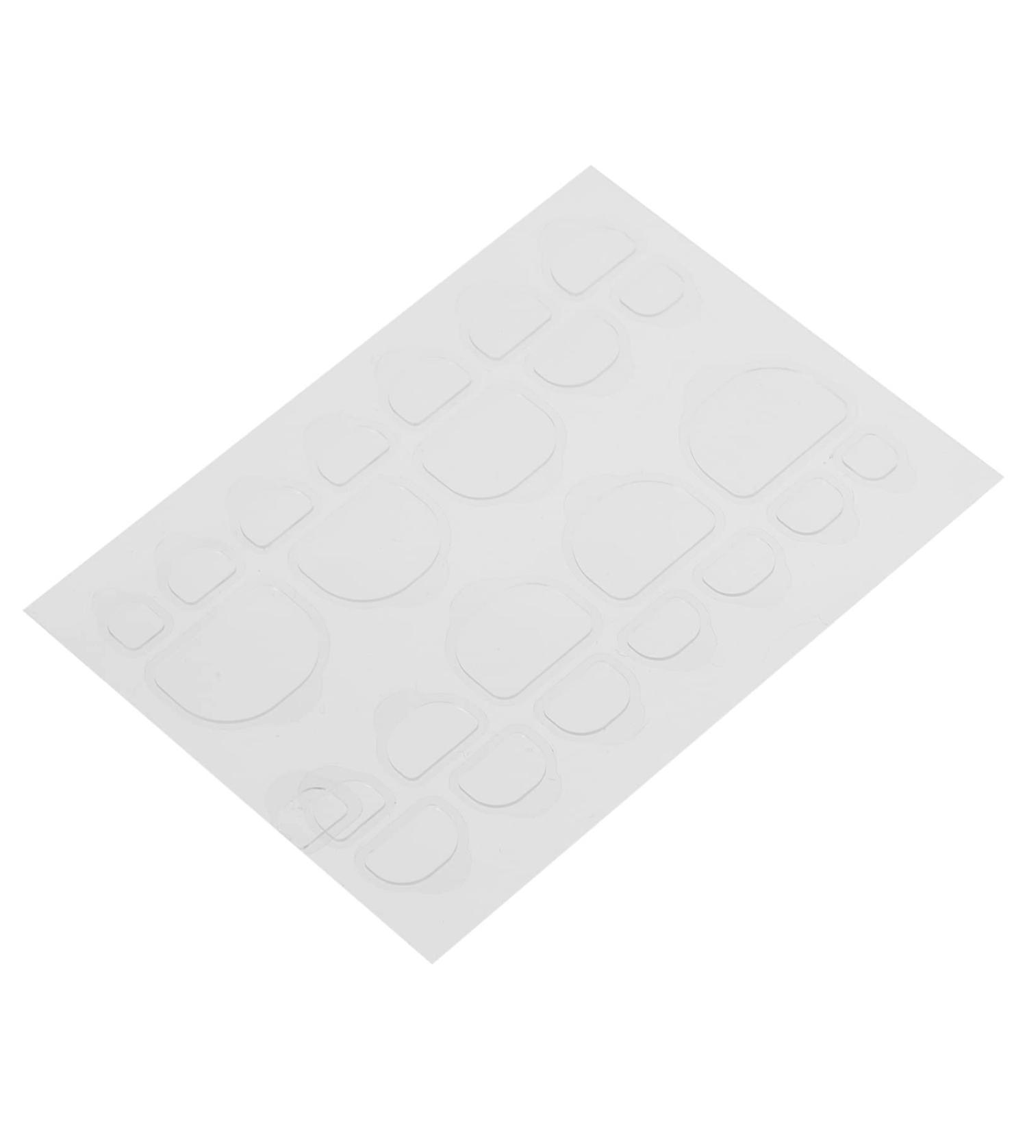 Ipetboom 20 Sheets Double Sided Adhesive Nail Stickers Fake Nail Tips False Nail Tips Transparent Gel Stickers Self-adhesive Nail Stickers Nail Art Stickers Fake Nails Nail Glue medium Transparent - Buy Online on GoSupps.com