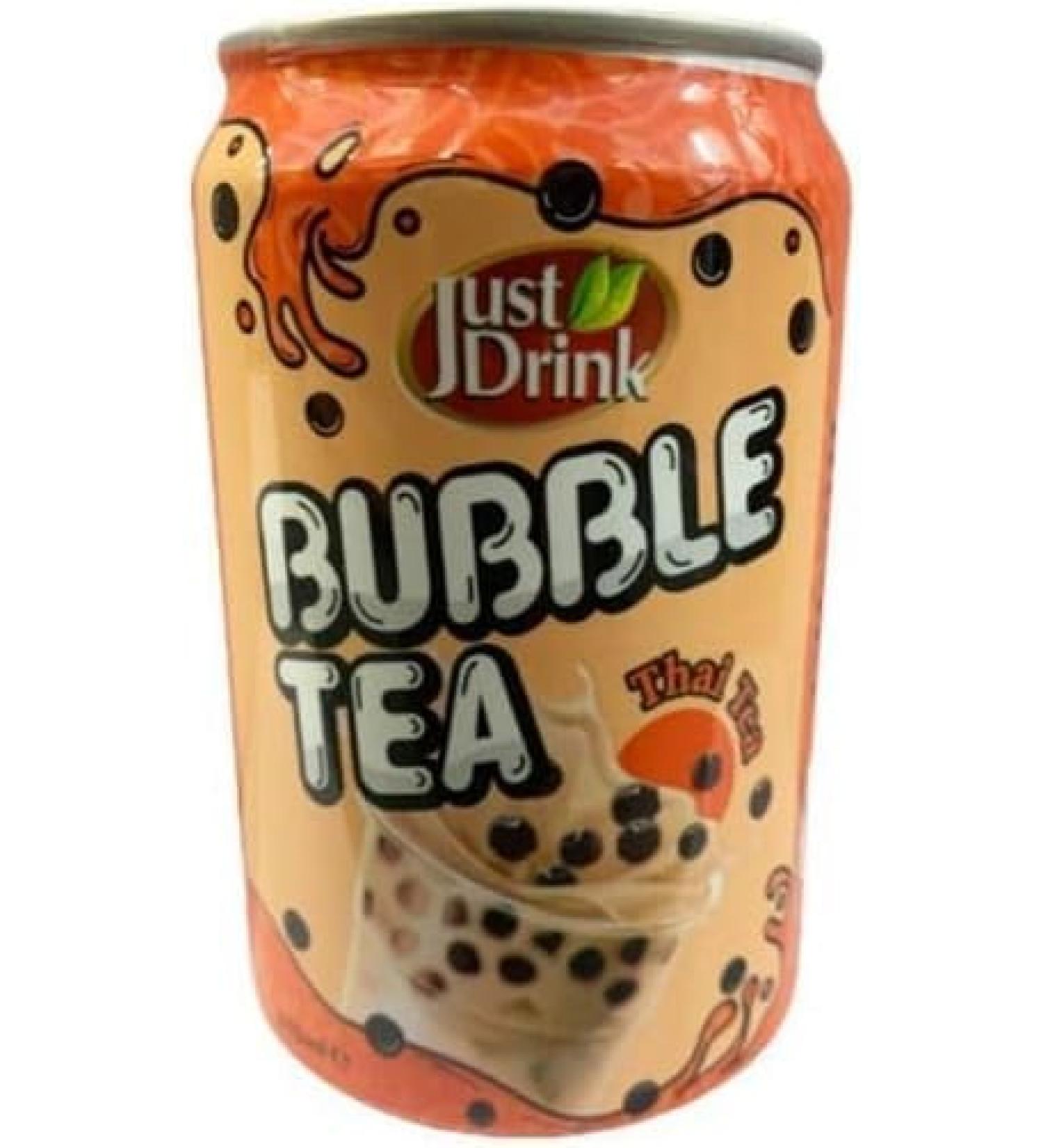 BUBBLE TEA Thai Tea Flavour 315ml (Just Drink) Delicious Tasty And Twisty Treat Gift Hamper For Christmas Birthday Easter Gift (12) - Buy Online on GoSupps.com