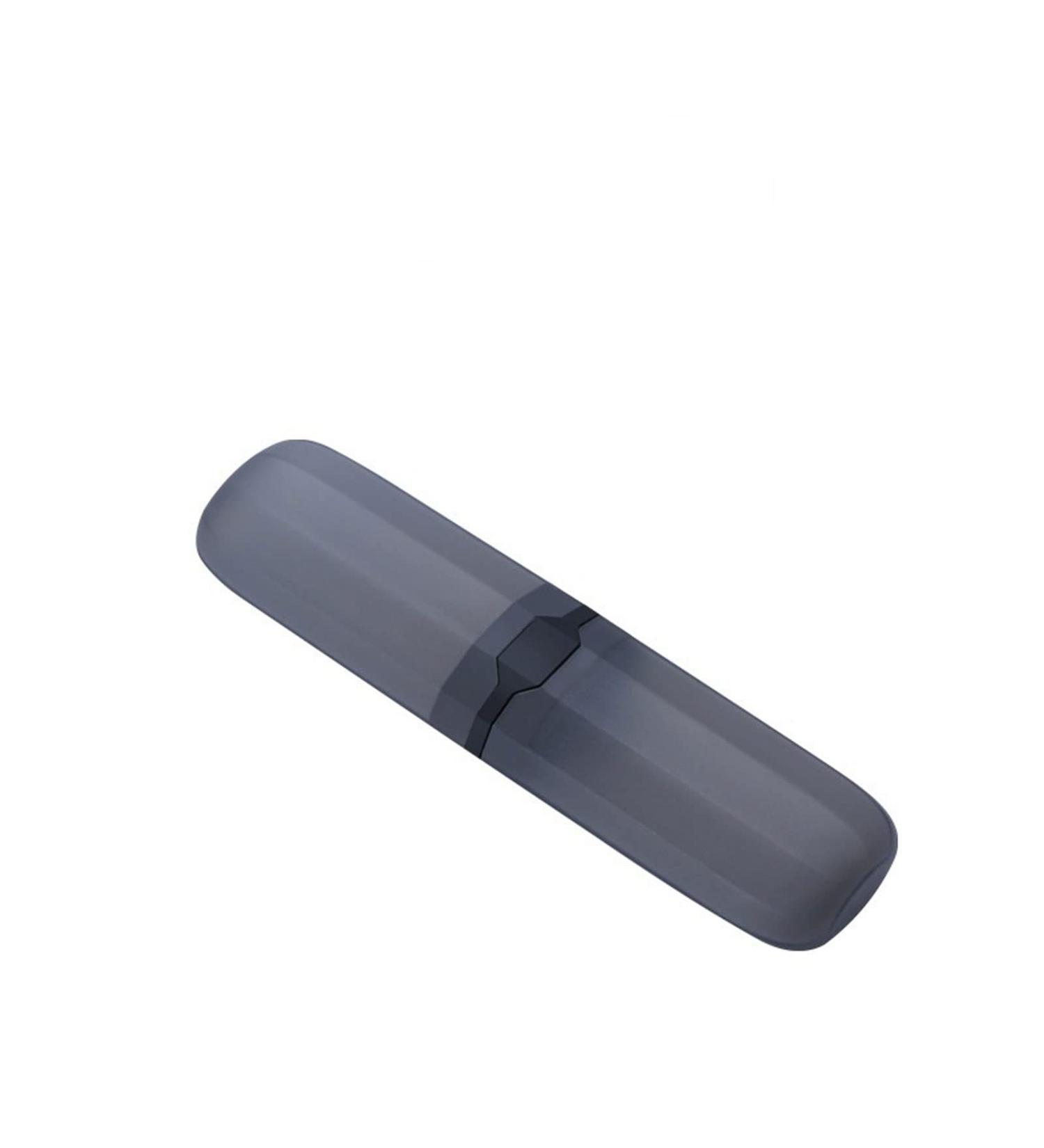 Portable Travel Toothbrush Holder & Toothpaste Case - Transparent Black - Digjobk Bathroom Accessories for Hiking & Camping - Buy Online on GoSupps.com