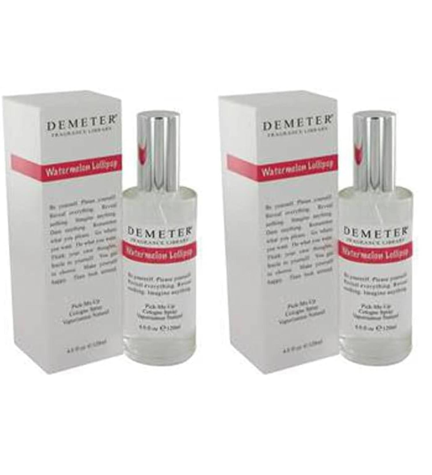 Demeter Watermelon Lollipop Cologne 4 oz Spray (Pack of 2) 4 Ounce (Pack of 2)