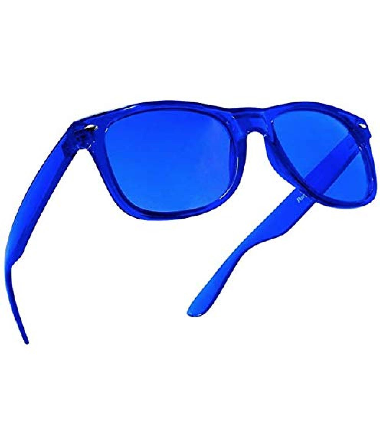 Blue Color Therapy Mood Glasses for Chakra Healing | Purple Canyon - Buy Online on GoSupps.com